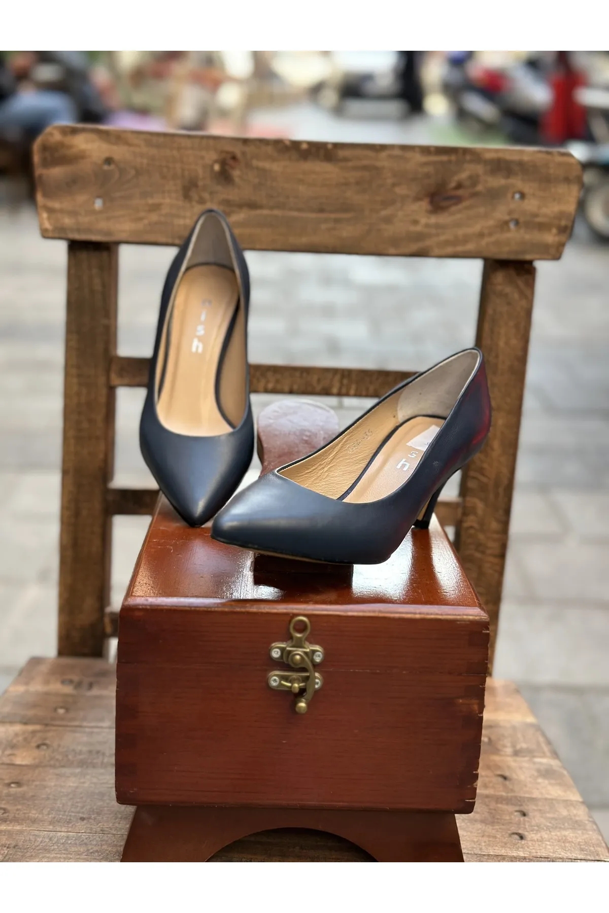 Nish Exclusive 324 Kadın Deri Klasik Stiletto - Görsel 2