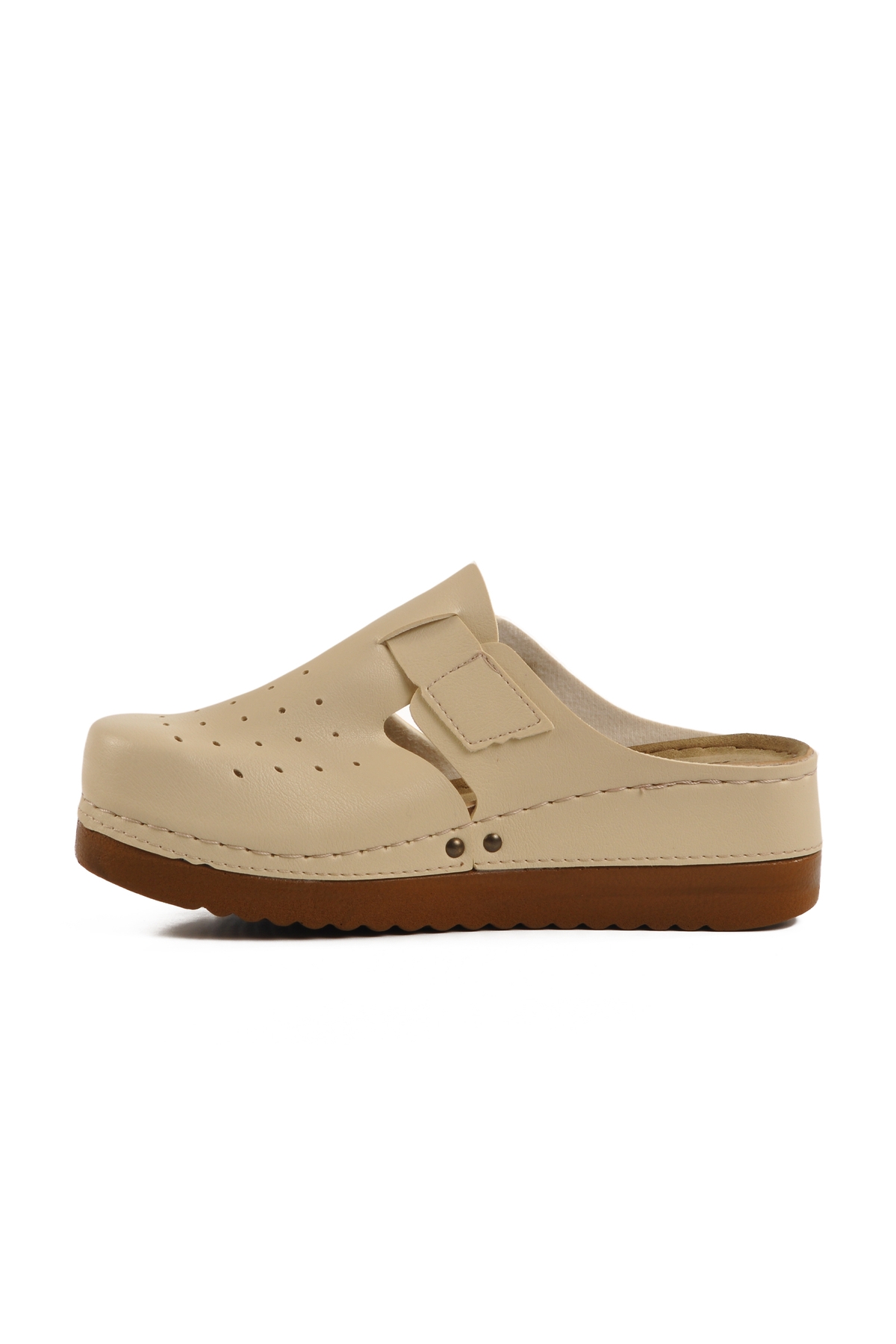 Aspor Bej Anatomik Unisex Sabo Terlik - Görsel 3