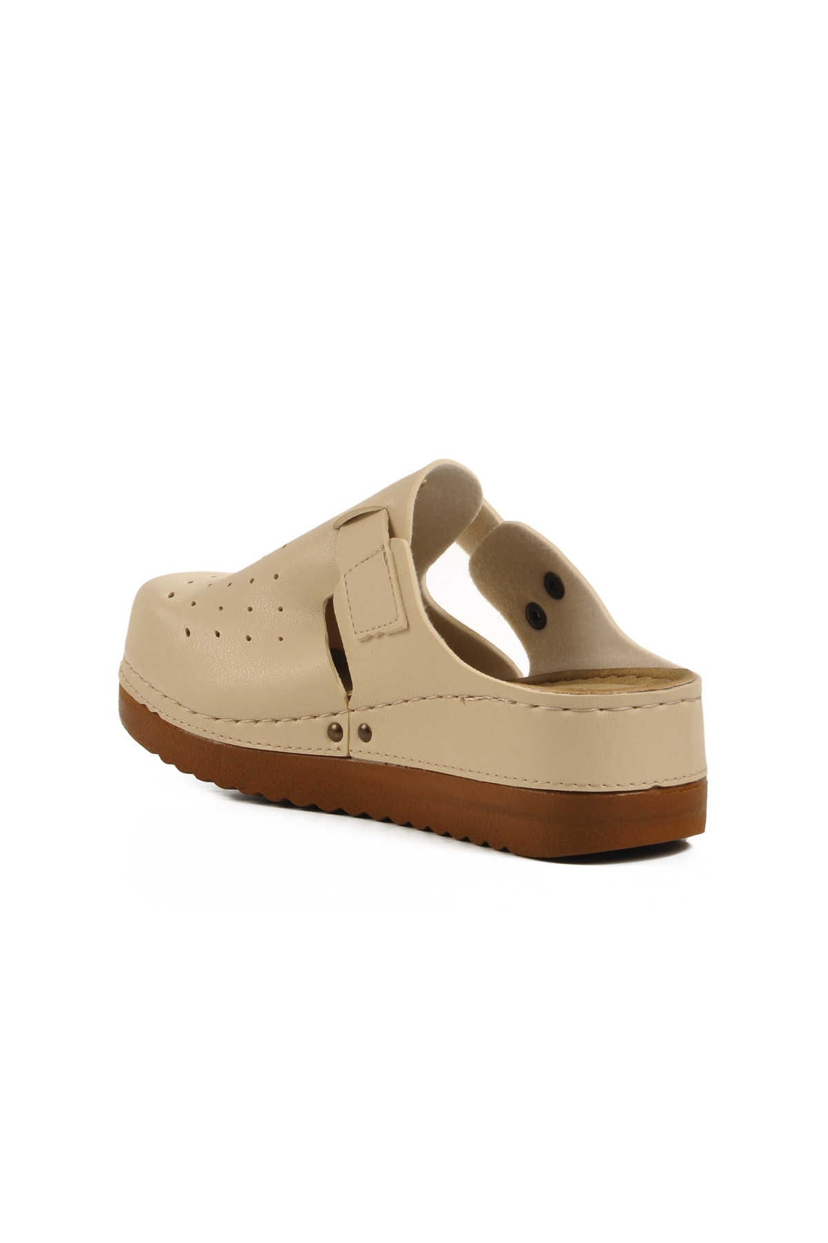 Aspor Bej Anatomik Unisex Sabo Terlik - Görsel 5