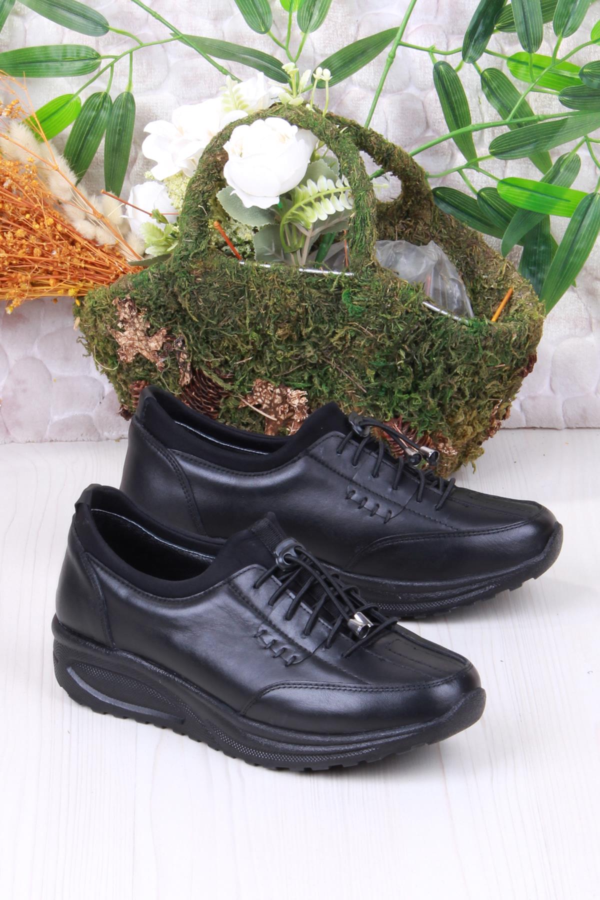 4281 Yumuşak Hafif Rahat Hakiki Deri Kadın Ayakkabı - Görsel 2