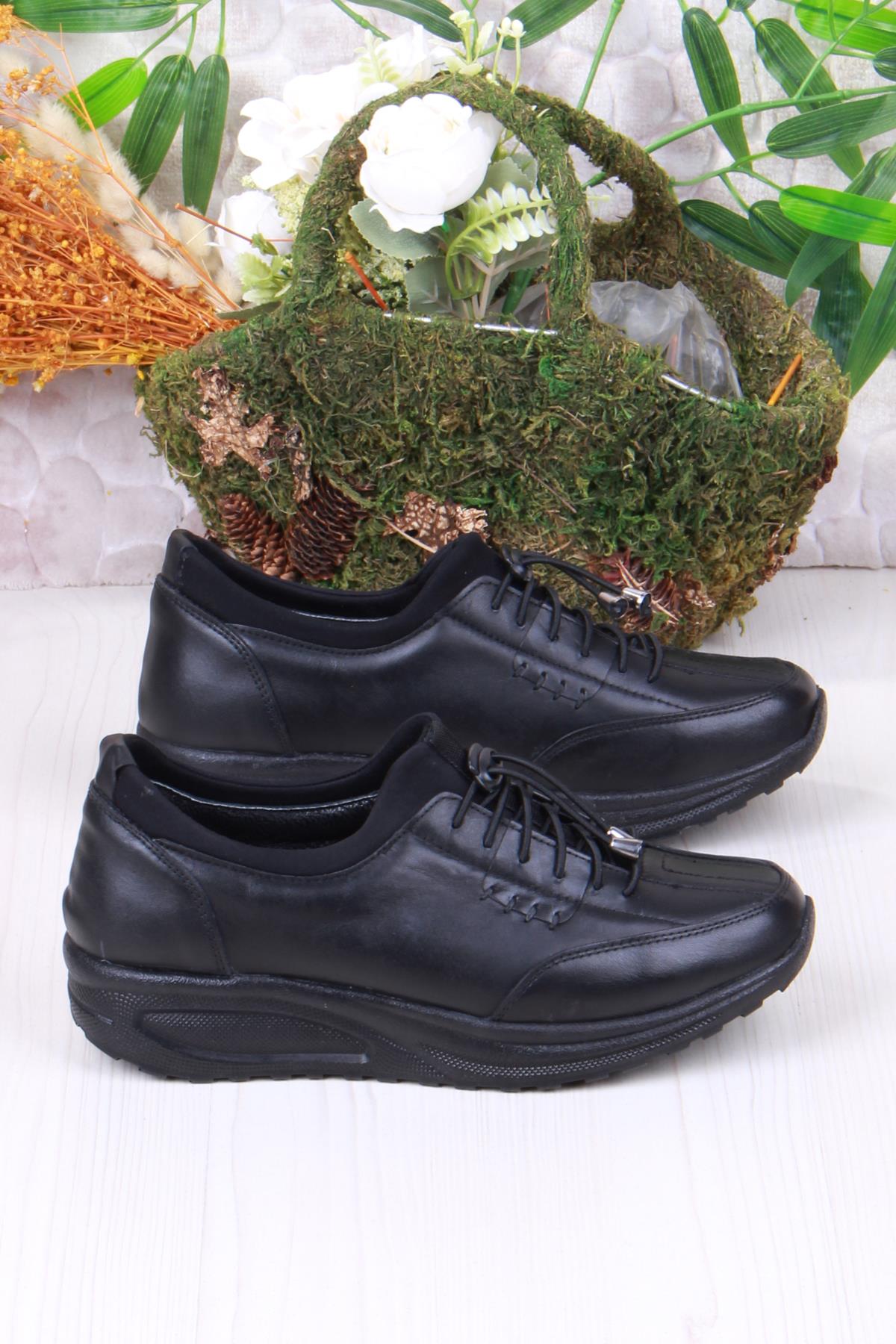 4281 Yumuşak Hafif Rahat Hakiki Deri Kadın Ayakkabı - Görsel 3