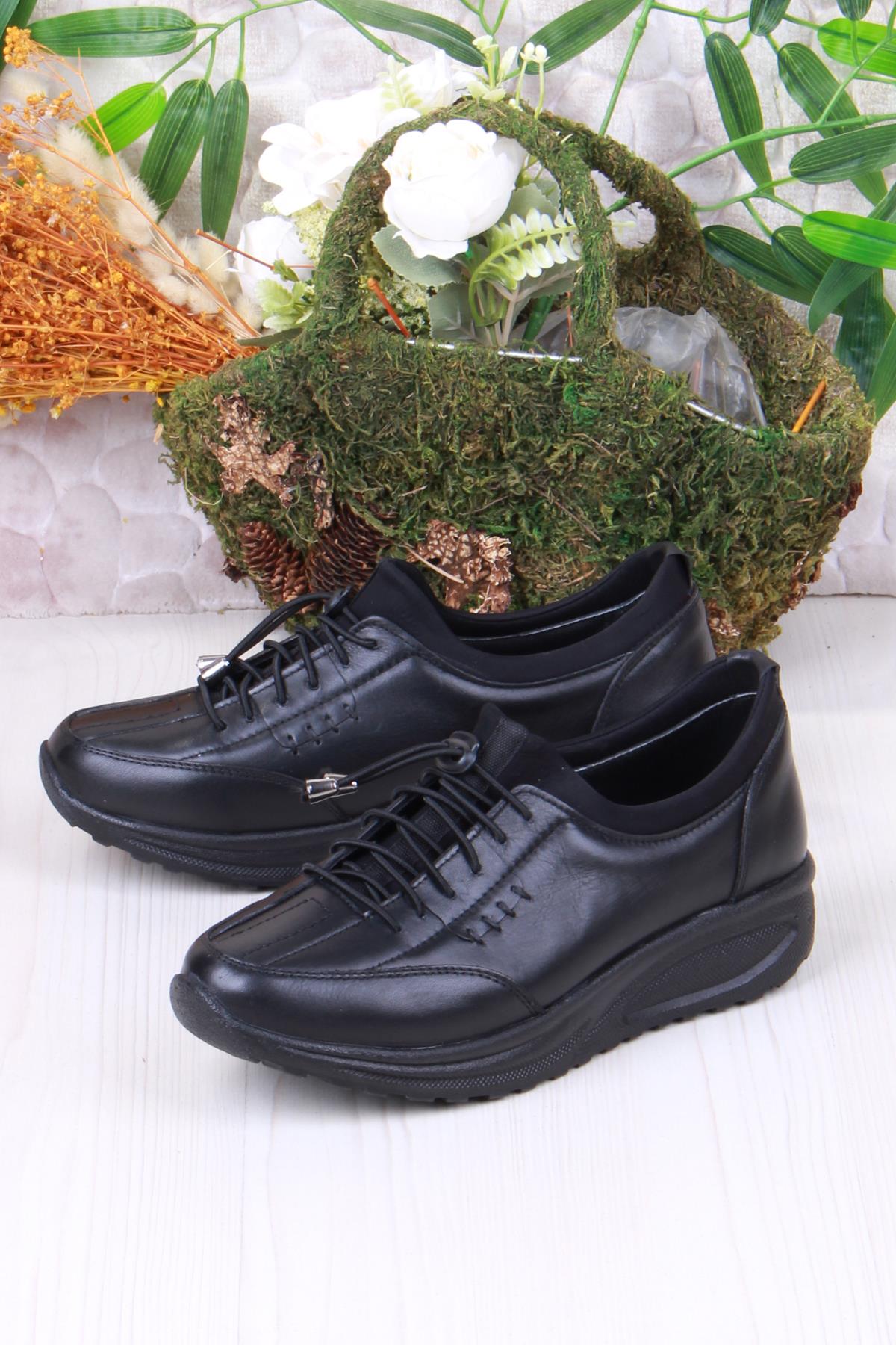 4281 Yumuşak Hafif Rahat Hakiki Deri Kadın Ayakkabı - Görsel 4