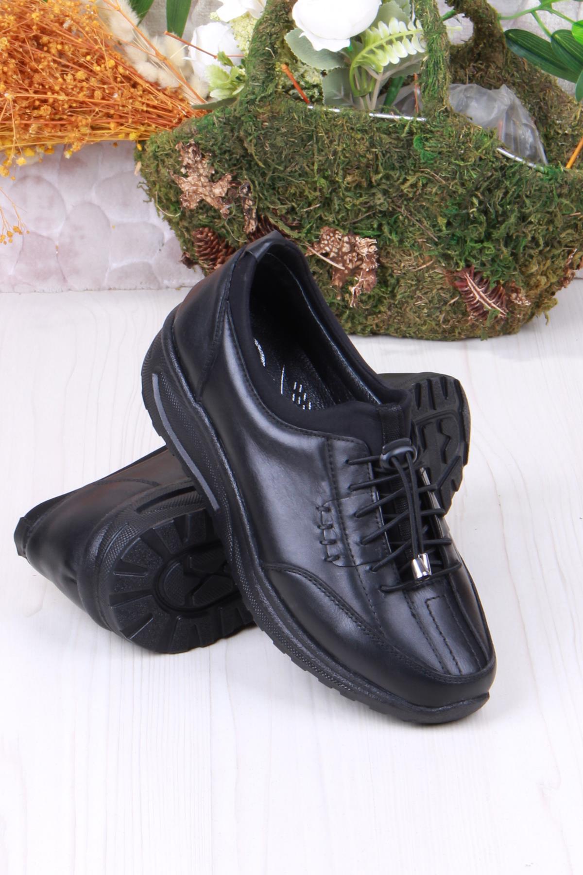 4281 Yumuşak Hafif Rahat Hakiki Deri Kadın Ayakkabı - Görsel 5