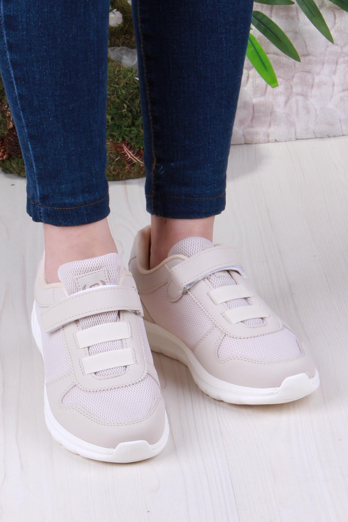 0616 Sea Anatomik Cırtlı Rahat Esnek Hafif Kadın Spor Ayakkabı - Görsel 3