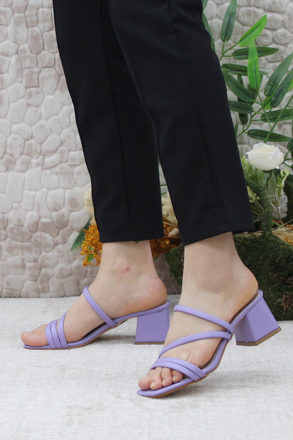 126 Topuklu Fashion Kadın Terlik - Görsel 4