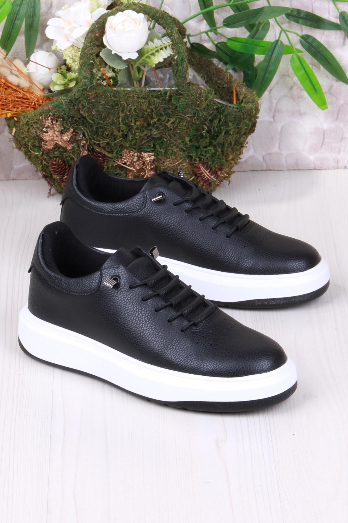 07404 Cnt Cilt Suni Deri Latikli Bağçıklı Kalın Taban Erkek Ayakkabı - Görsel 2