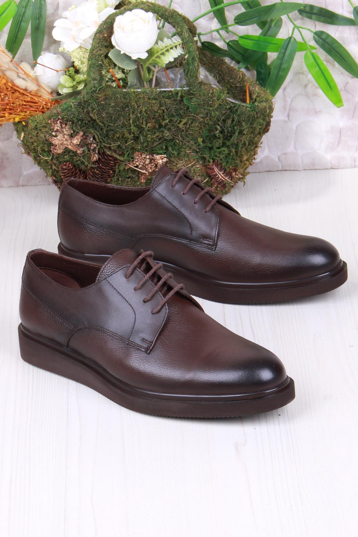 912 Rahat İç Ve Dış Hakiki Deri Erkek Ayakkabı - Görsel 2