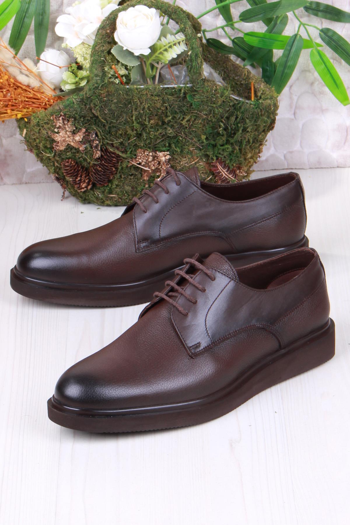 912 Rahat İç Ve Dış Hakiki Deri Erkek Ayakkabı - Görsel 4