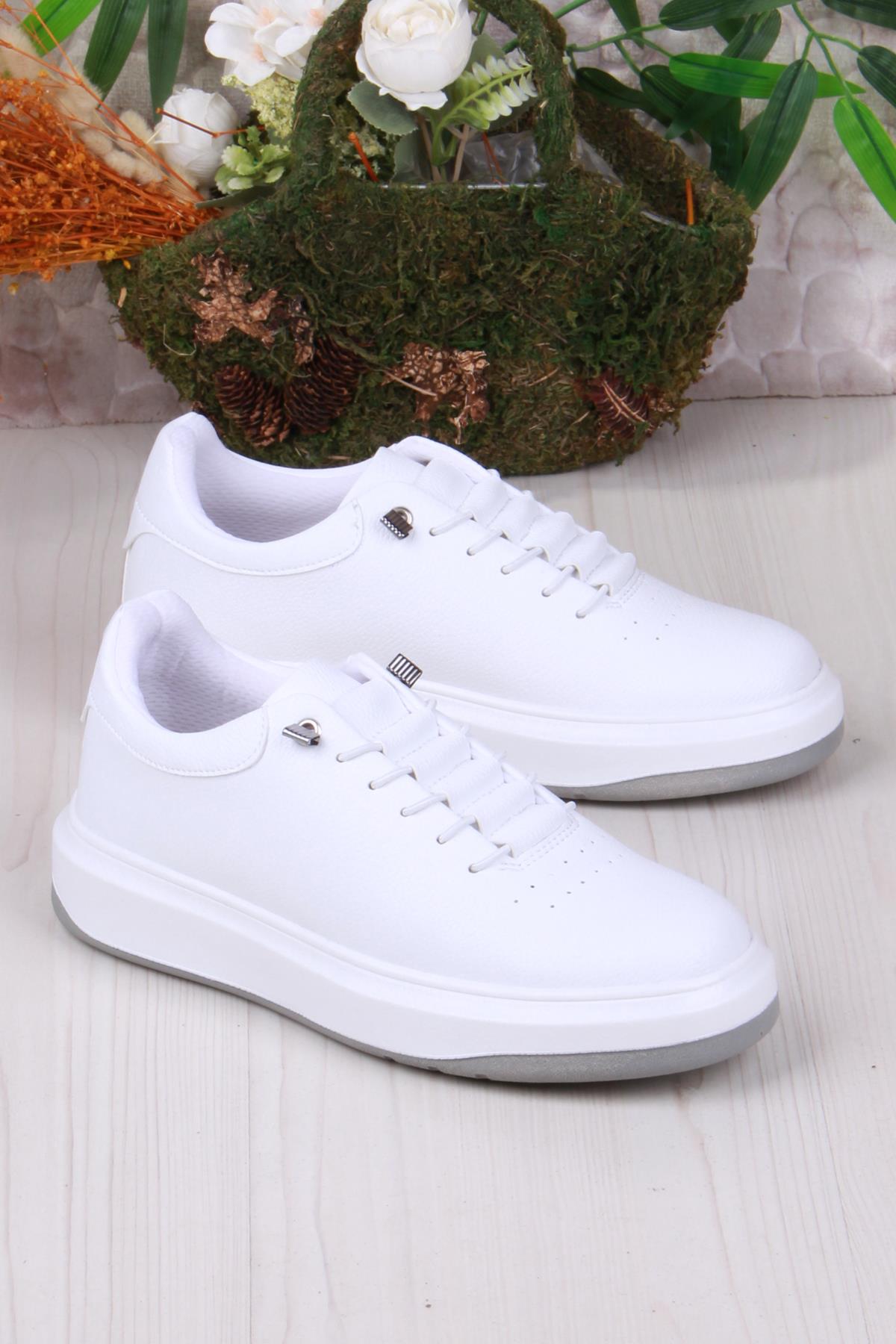 07404 Cnt Cilt Suni Deri Latikli Bağçıklı Kalın Taban Erkek Ayakkabı - Görsel 2