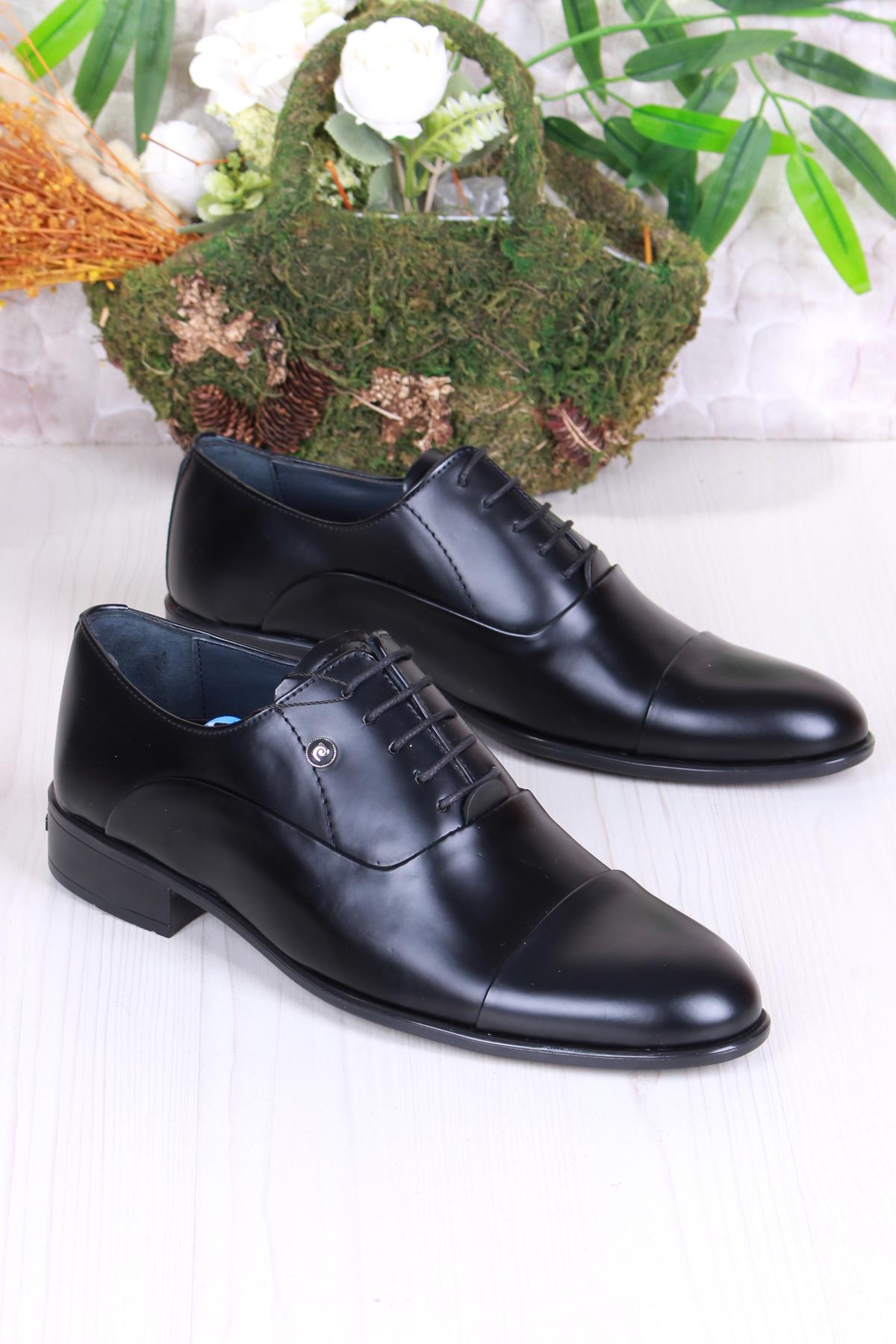 7018 Siyah Açma Damat Ayakkabısı Takım Ayakkabısı Erkek Klasik Ayakkabı - Görsel 2