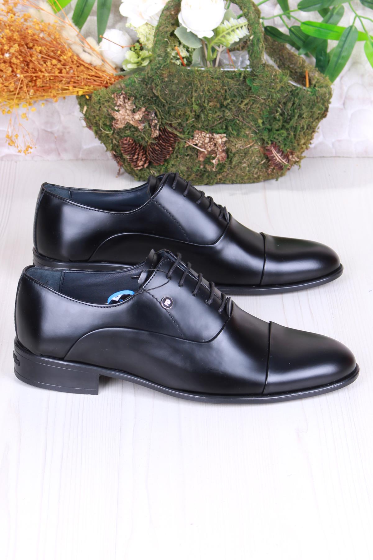 7018 Siyah Açma Damat Ayakkabısı Takım Ayakkabısı Erkek Klasik Ayakkabı - Görsel 3