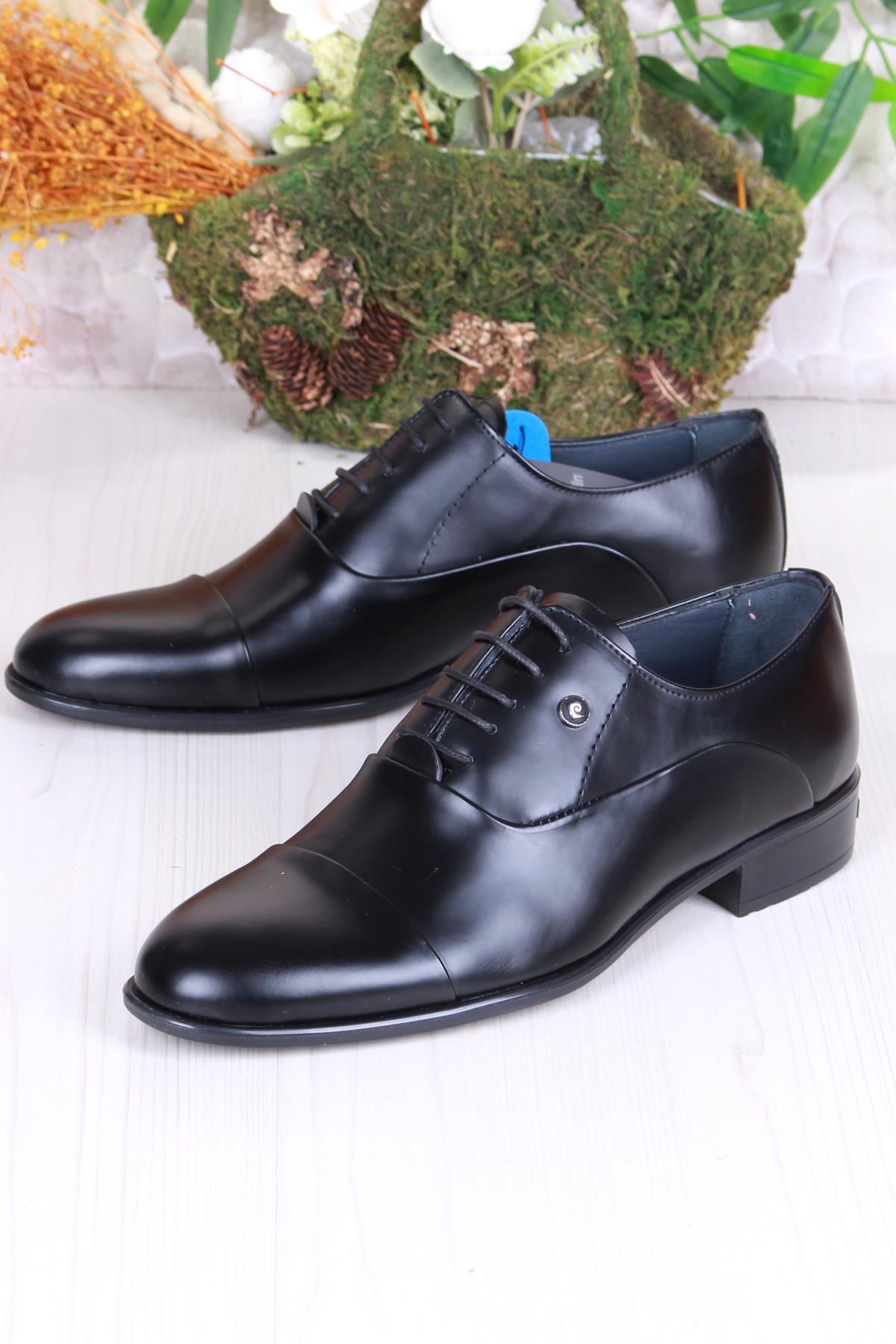 7018 Siyah Açma Damat Ayakkabısı Takım Ayakkabısı Erkek Klasik Ayakkabı - Görsel 4