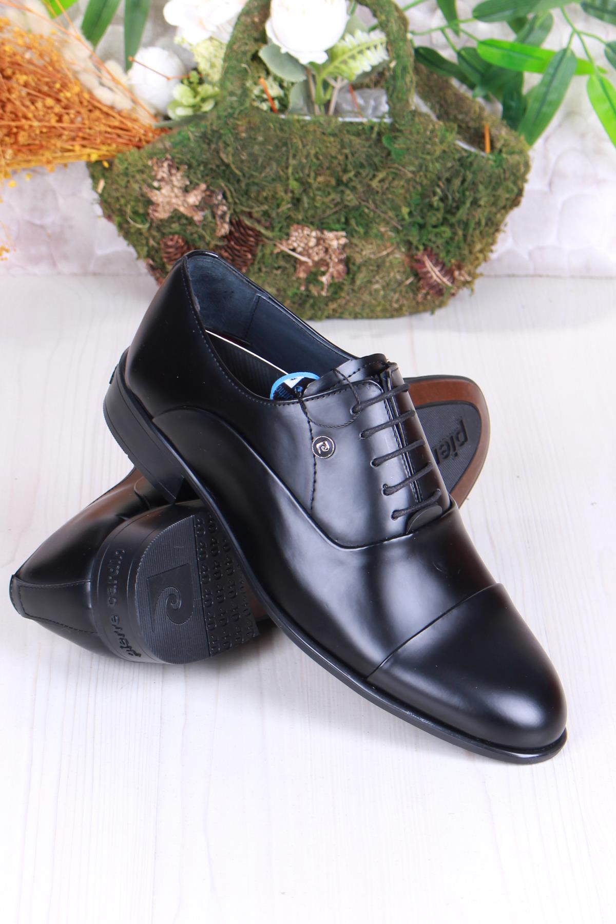 7018 Siyah Açma Damat Ayakkabısı Takım Ayakkabısı Erkek Klasik Ayakkabı - Görsel 5