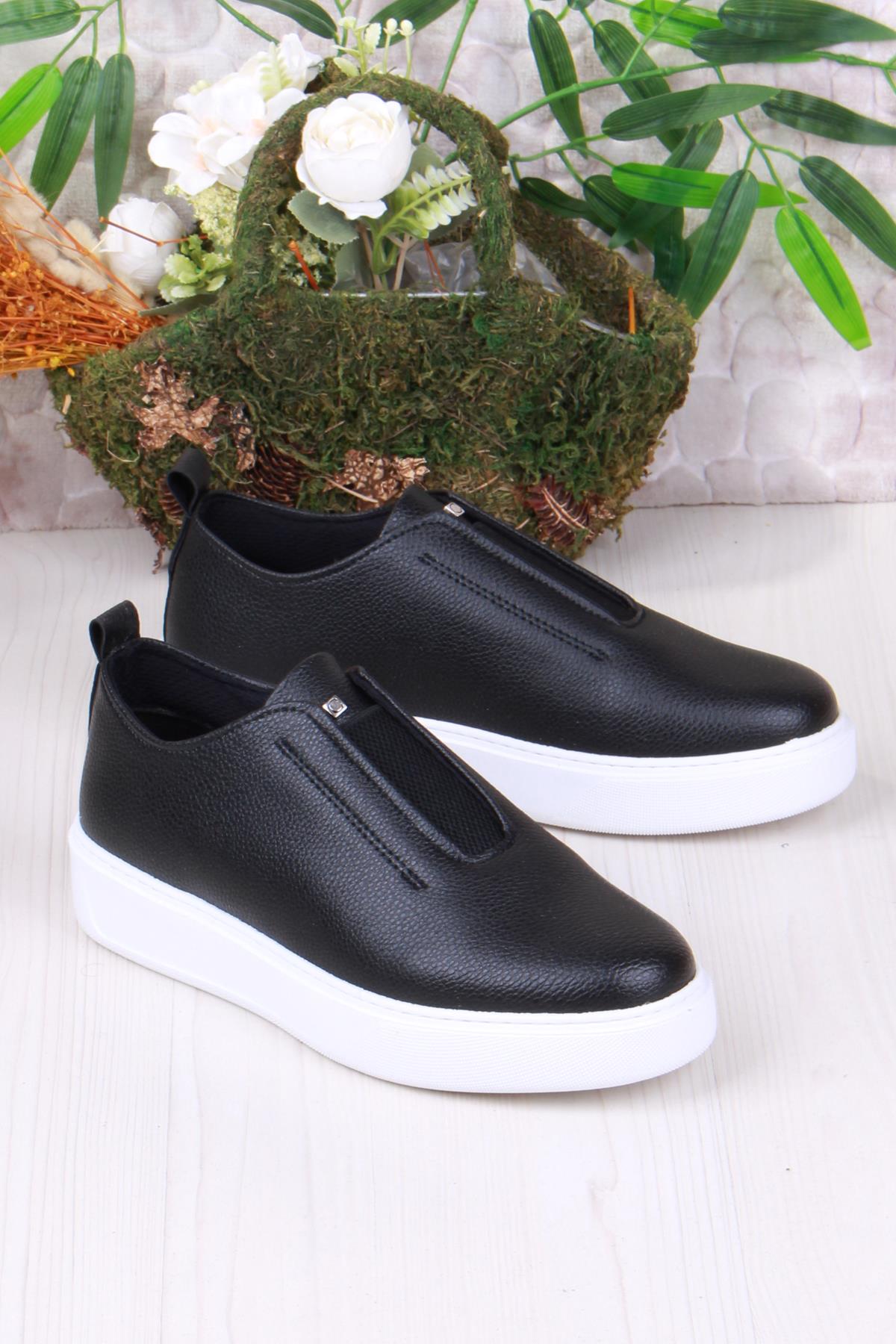 07367 Cnt Cilt Suni Deri Latikli Kalın Taban Erkek Ayakkabı - Görsel 2