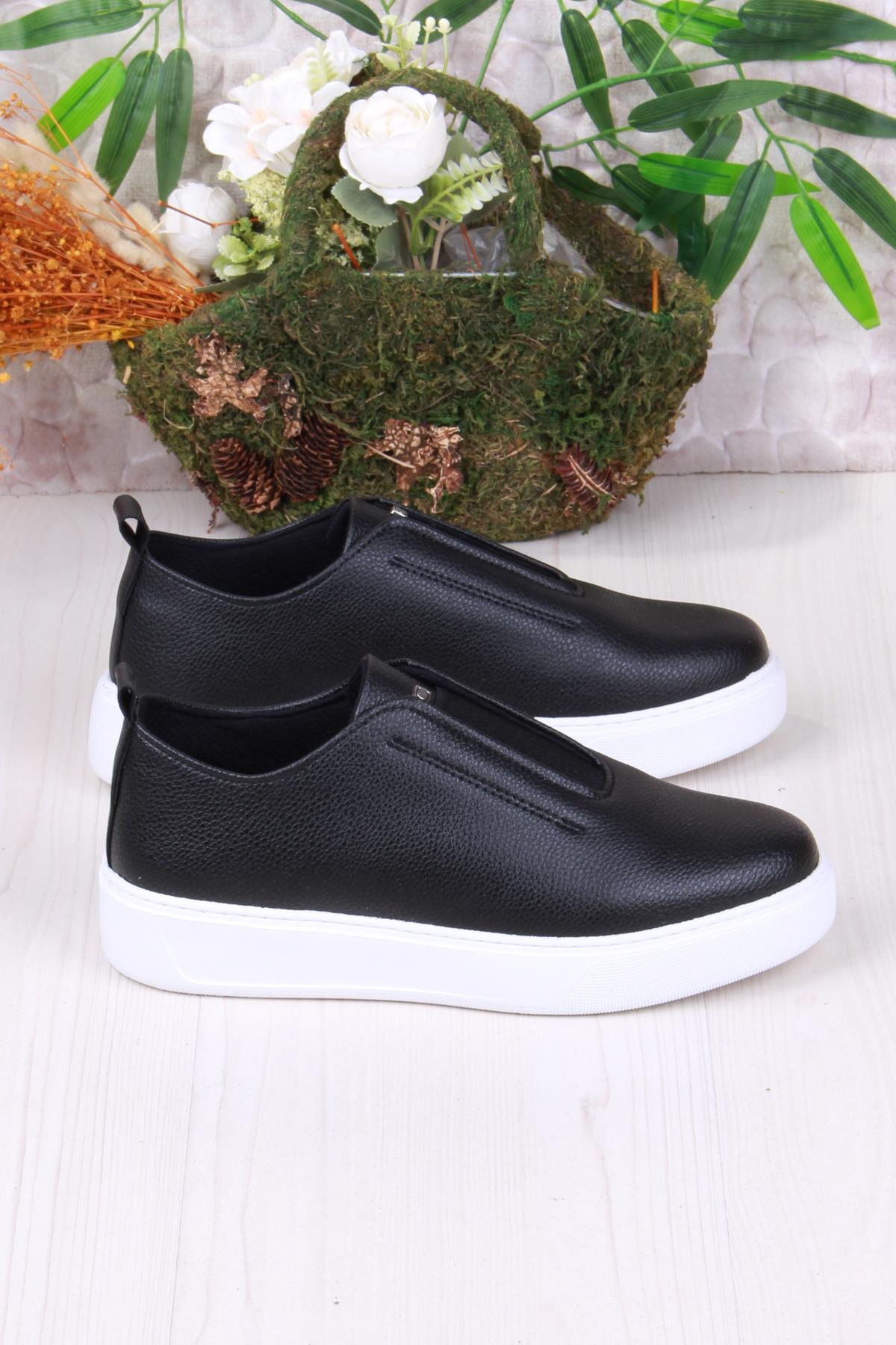 07367 Cnt Cilt Suni Deri Latikli Kalın Taban Erkek Ayakkabı - Görsel 3