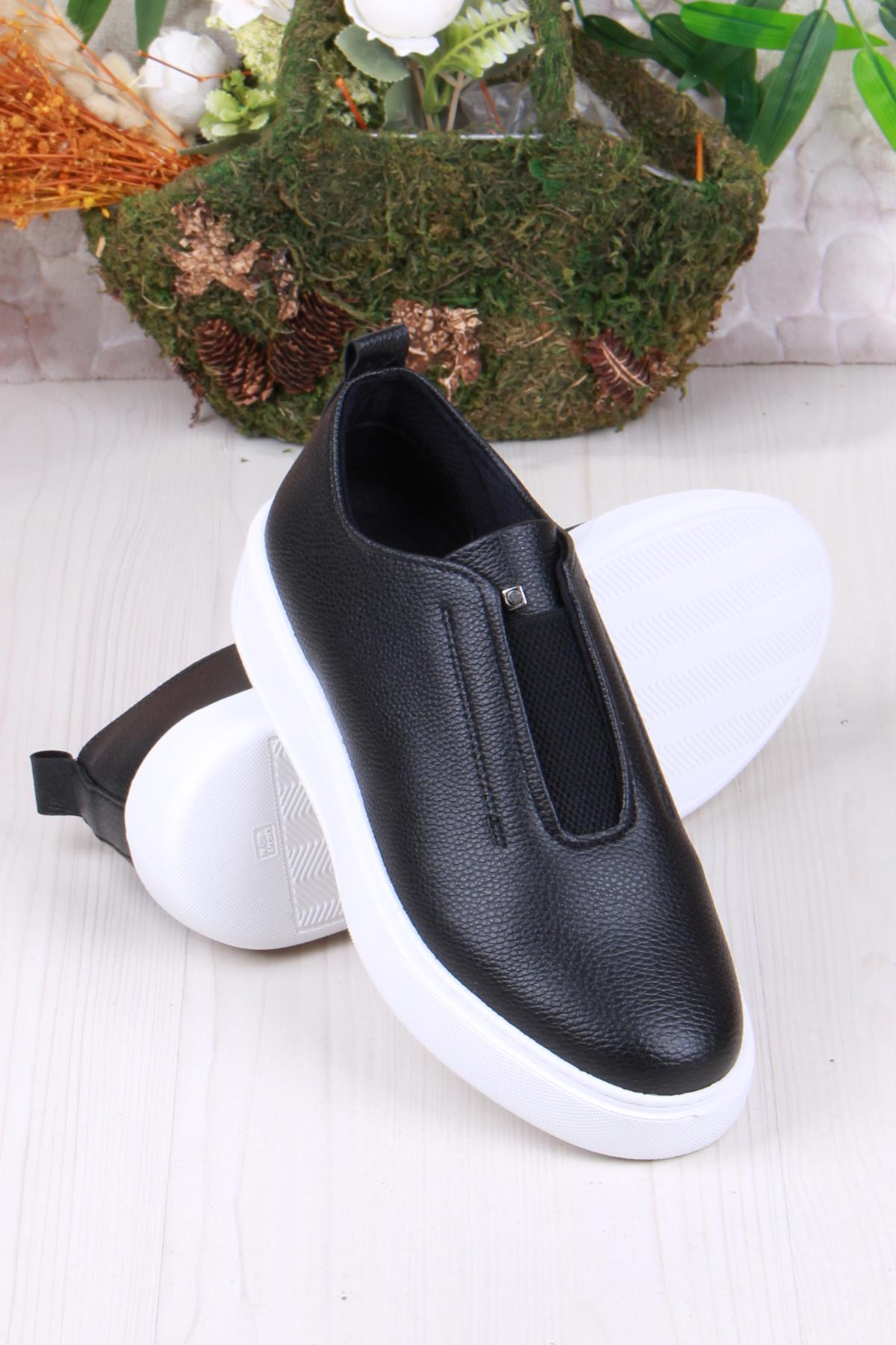 07367 Cnt Cilt Suni Deri Latikli Kalın Taban Erkek Ayakkabı - Görsel 5