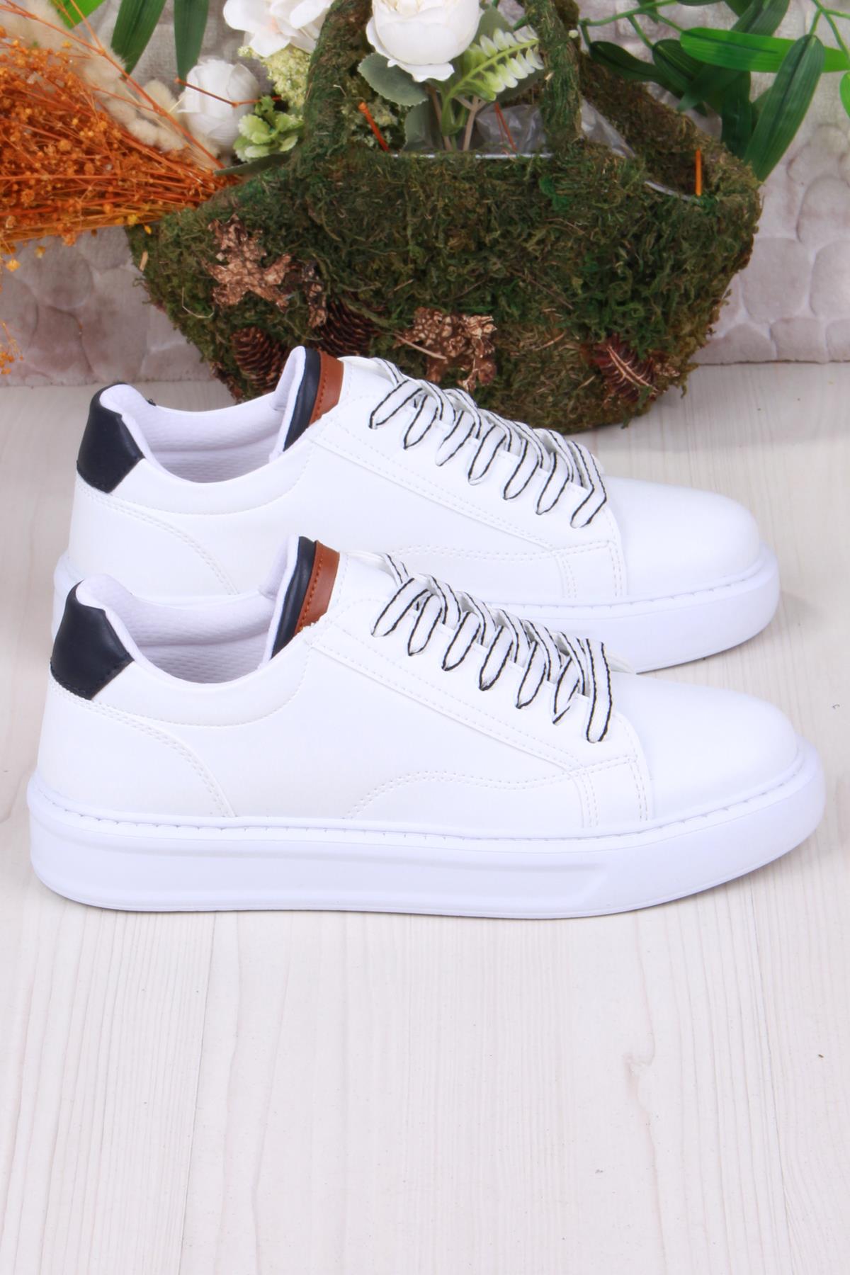 07539 Cnt Cilt Suni Deri Kalın Taban Erkek Ayakkabı - Görsel 3