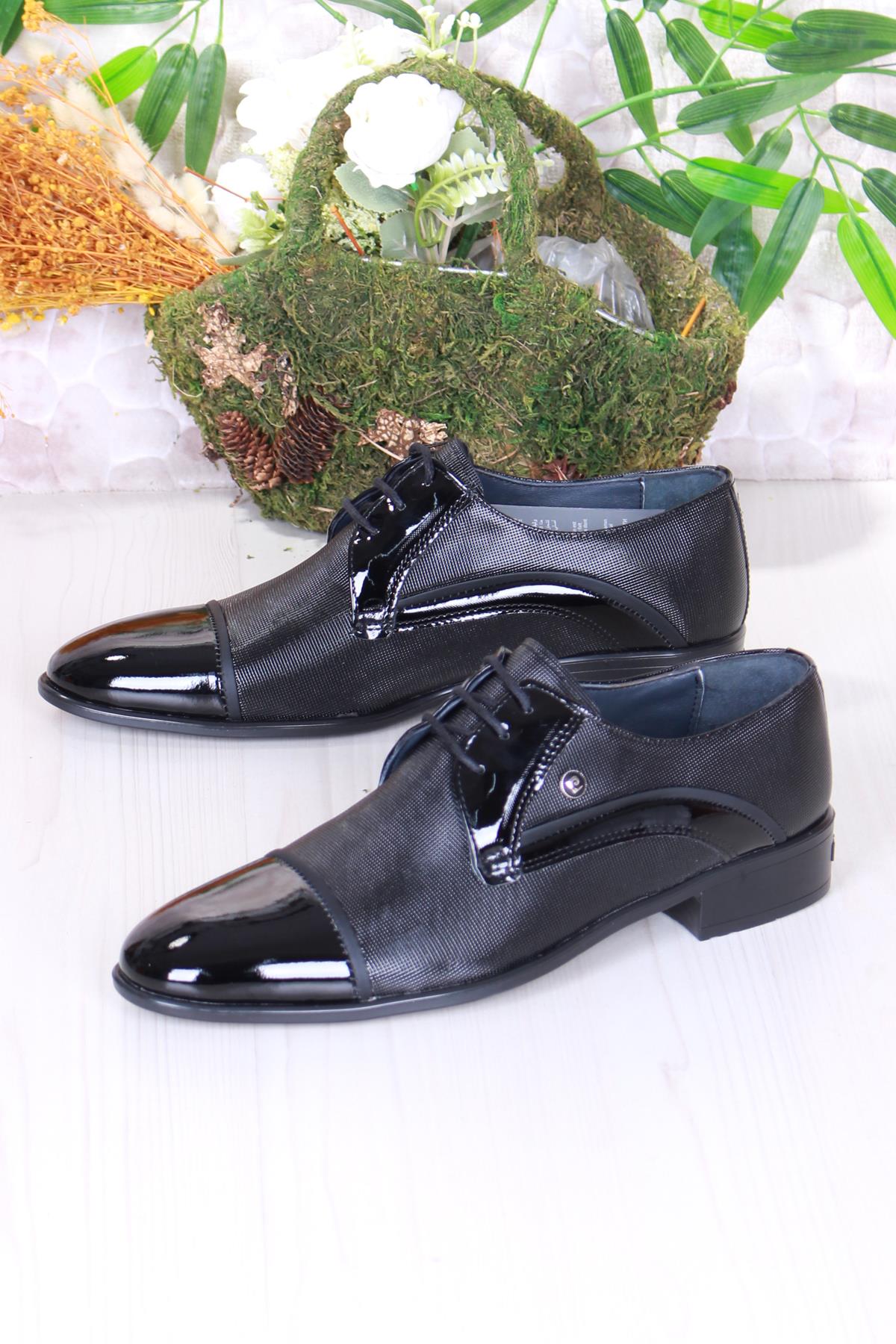 7058 Siyah Rugan Damat Ayakkabısı Takım Ayakkabısı Erkek Klasik Ayakkabı - Görsel 4