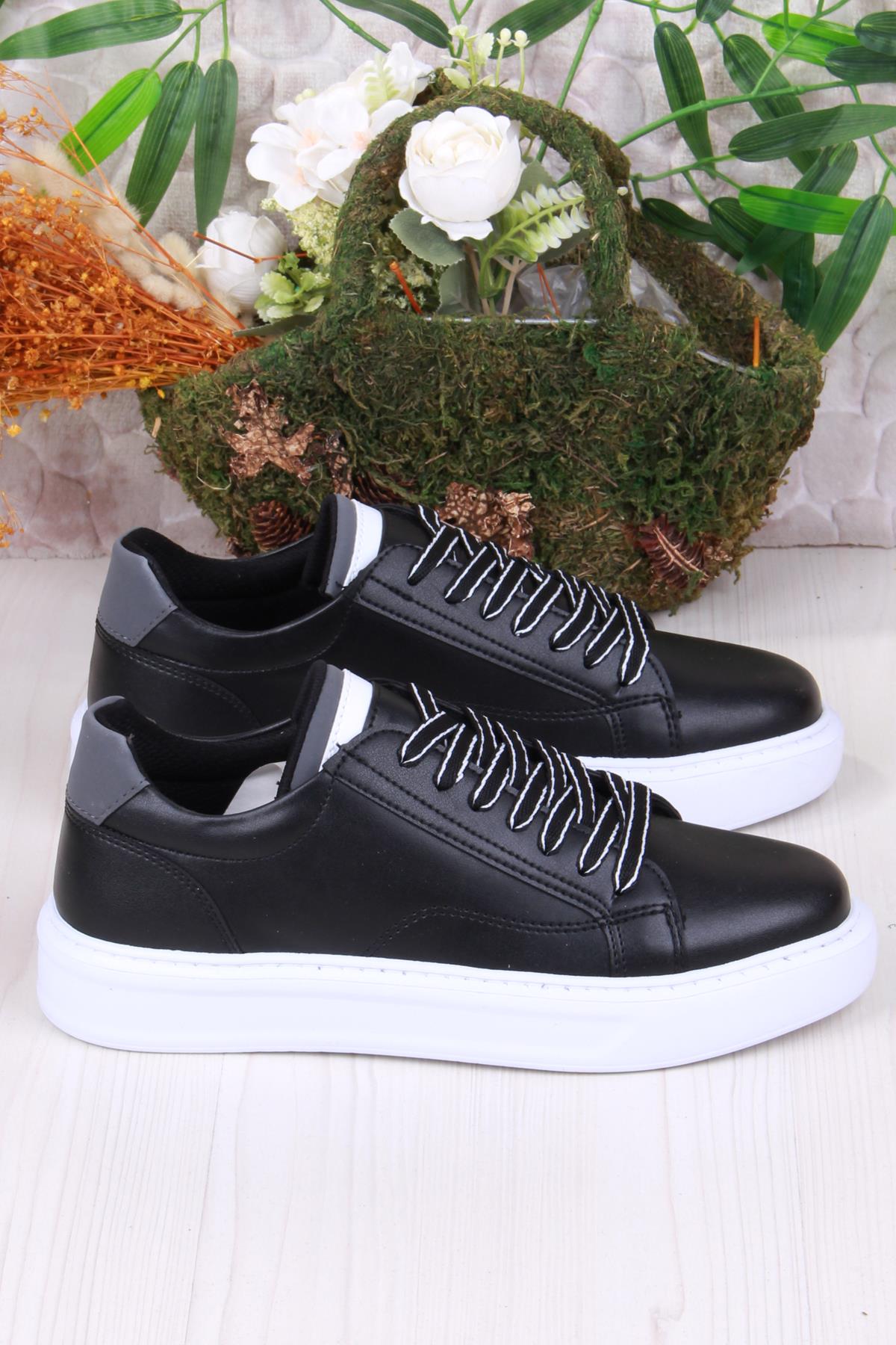 07539 Cnt Cilt Suni Deri Kalın Taban Erkek Ayakkabı - Görsel 3