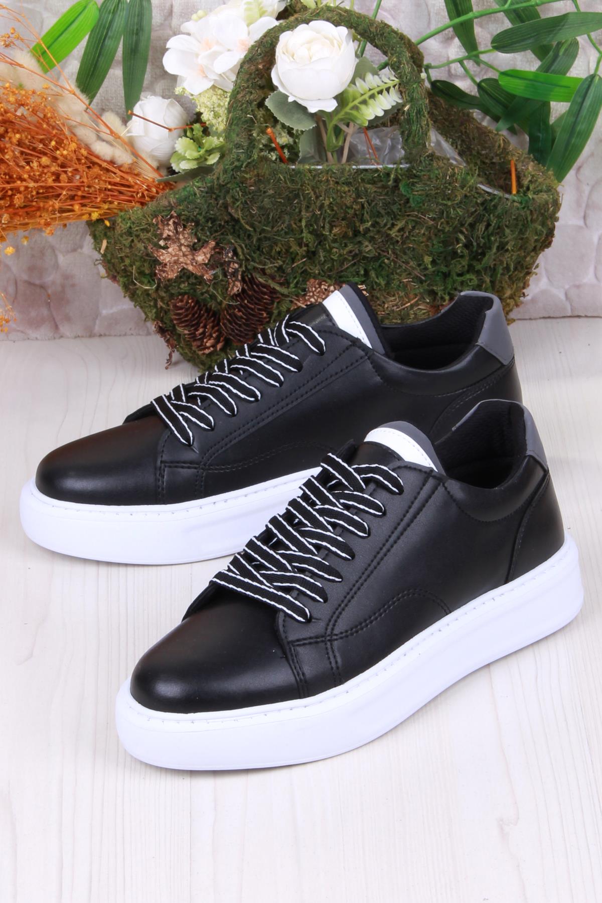 07539 Cnt Cilt Suni Deri Kalın Taban Erkek Ayakkabı - Görsel 4