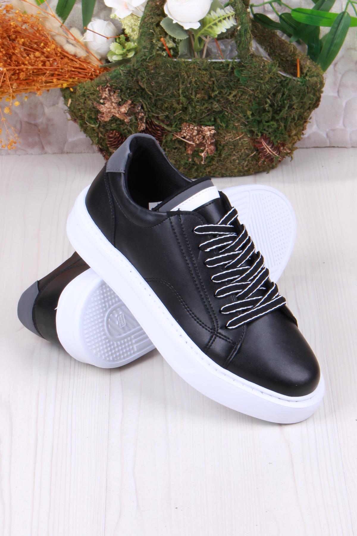 07539 Cnt Cilt Suni Deri Kalın Taban Erkek Ayakkabı - Görsel 5