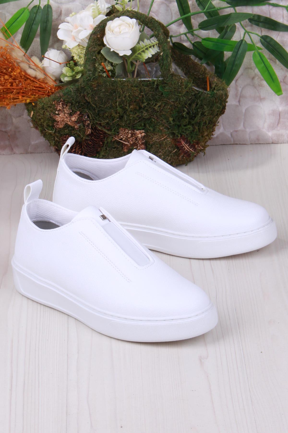 07367 Cnt Cilt Suni Deri Latikli Kalın Taban Erkek Ayakkabı - Görsel 2