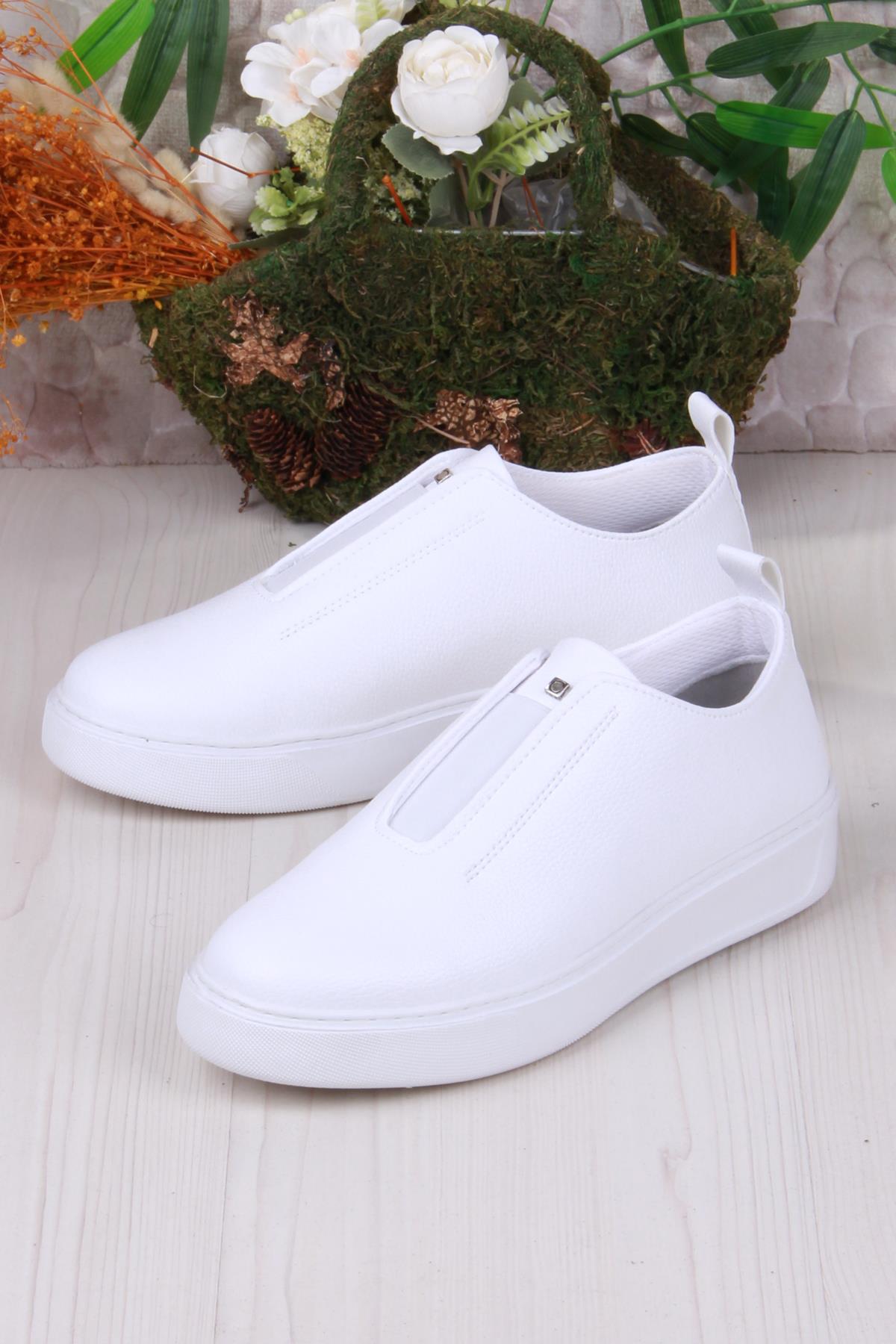 07367 Cnt Cilt Suni Deri Latikli Kalın Taban Erkek Ayakkabı - Görsel 4