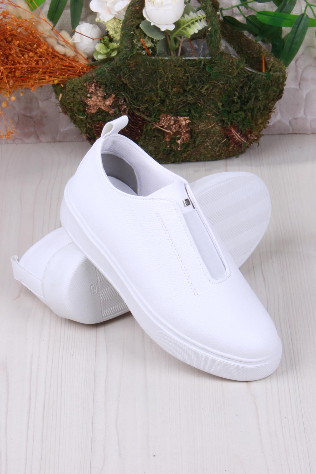 07367 Cnt Cilt Suni Deri Latikli Kalın Taban Erkek Ayakkabı - Görsel 5