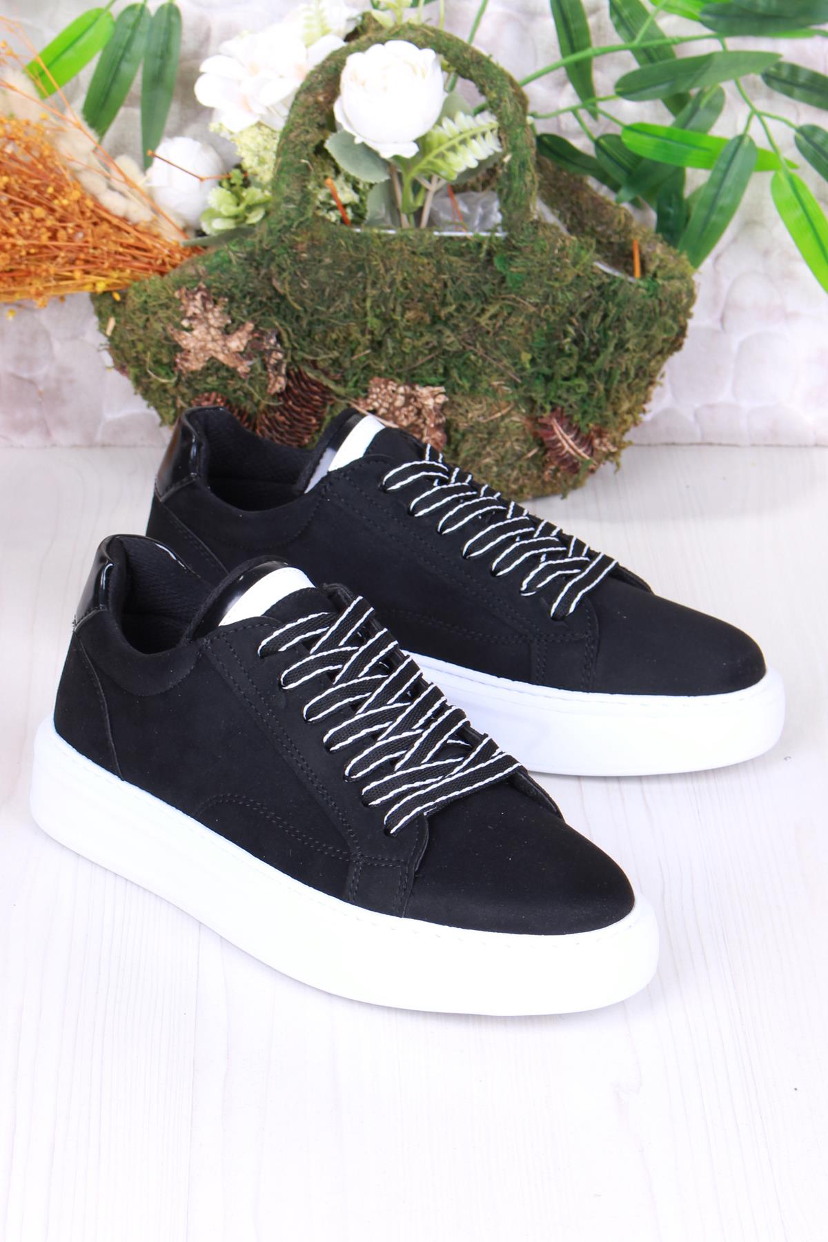 32539 Cnt Süet Suni Deri Kalın Taban Erkek Ayakkabı - Görsel 2