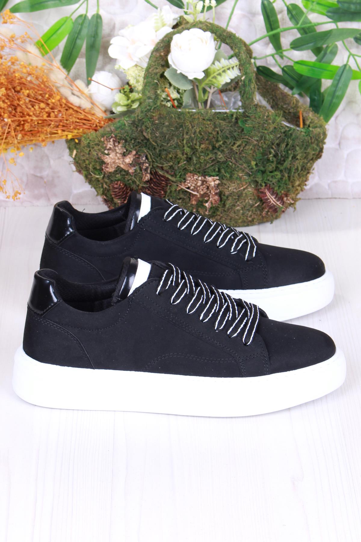 32539 Cnt Süet Suni Deri Kalın Taban Erkek Ayakkabı - Görsel 3