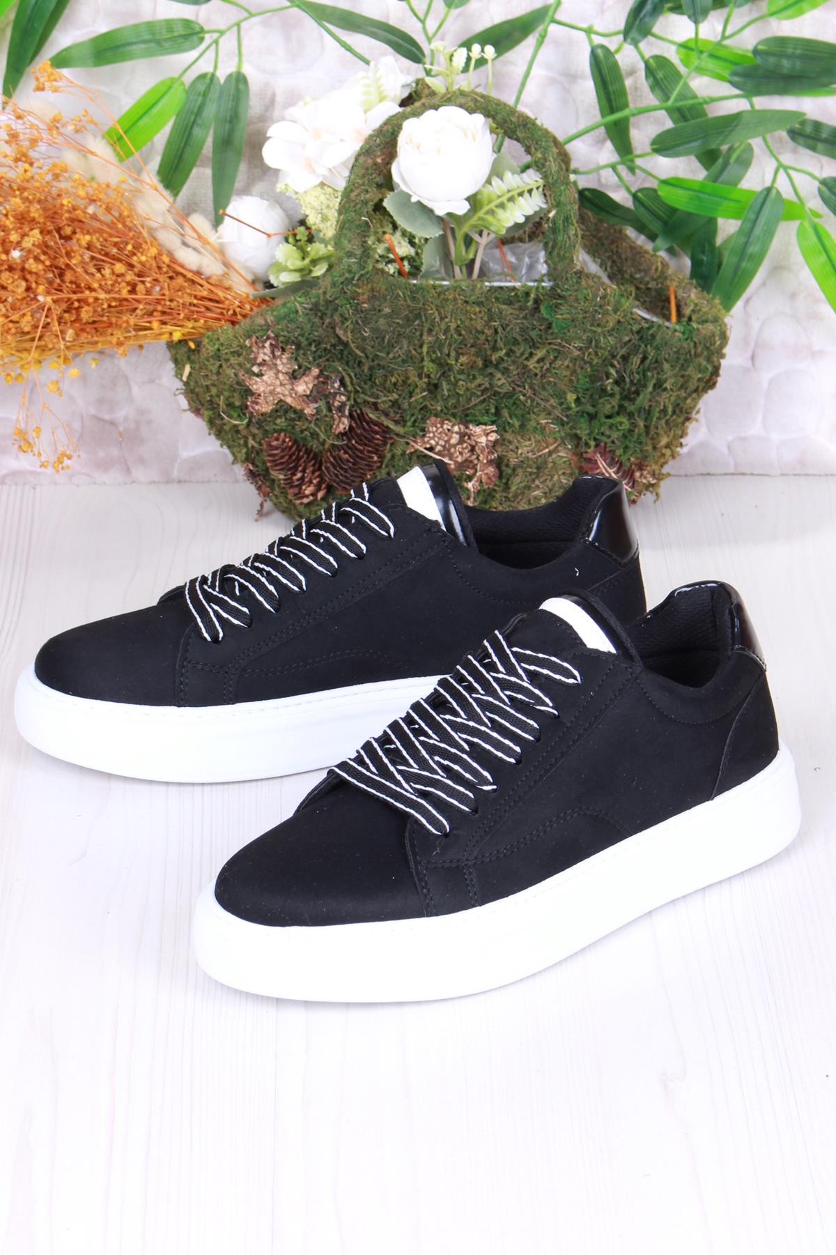 32539 Cnt Süet Suni Deri Kalın Taban Erkek Ayakkabı - Görsel 4