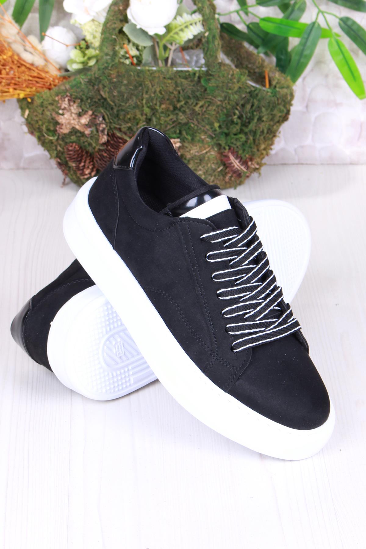 32539 Cnt Süet Suni Deri Kalın Taban Erkek Ayakkabı - Görsel 5