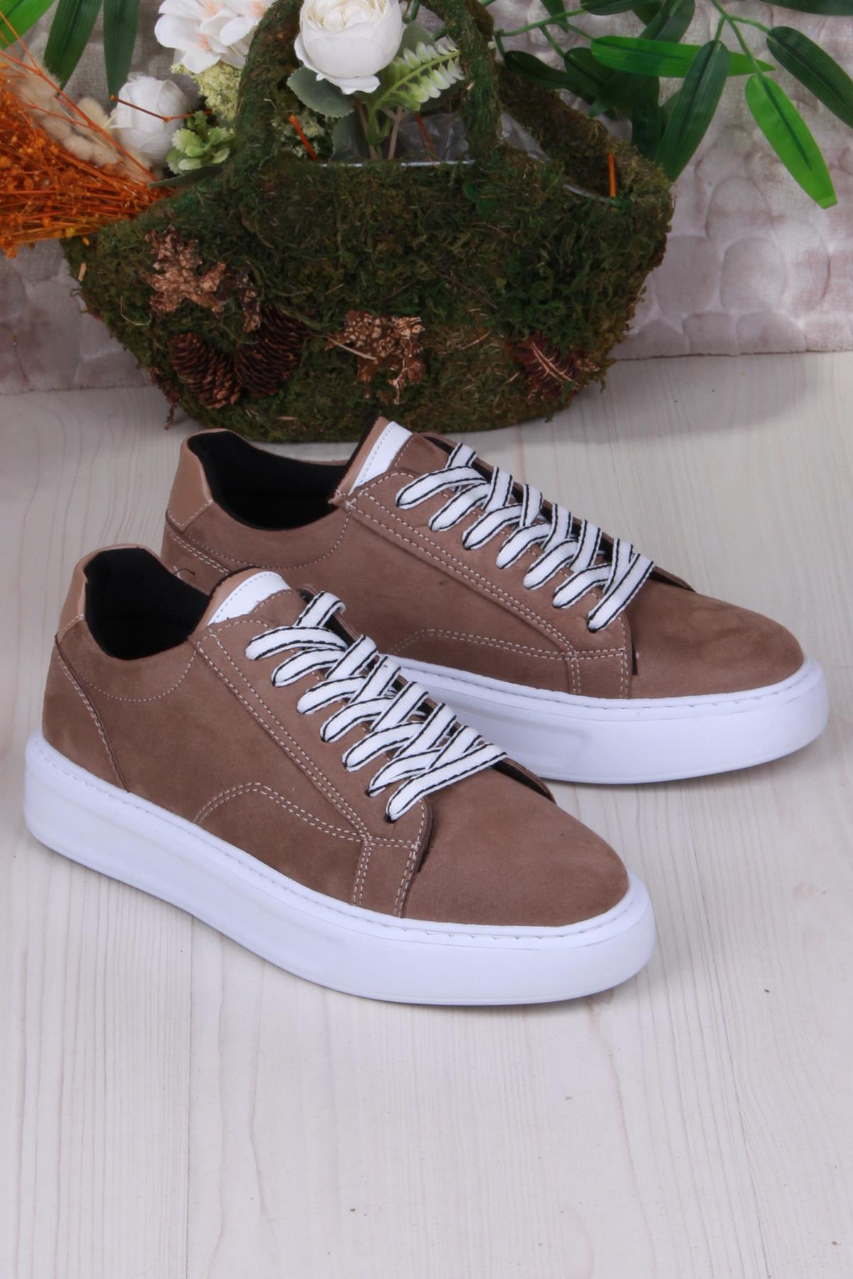 32539 Cnt Süet Suni Deri Kalın Taban Erkek Ayakkabı - Görsel 2