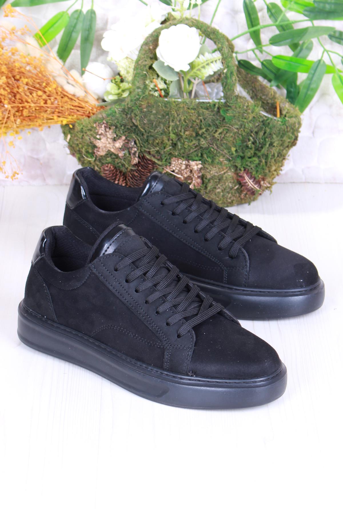 32539 Cnt Süet Suni Deri Kalın Taban Erkek Ayakkabı - Görsel 2