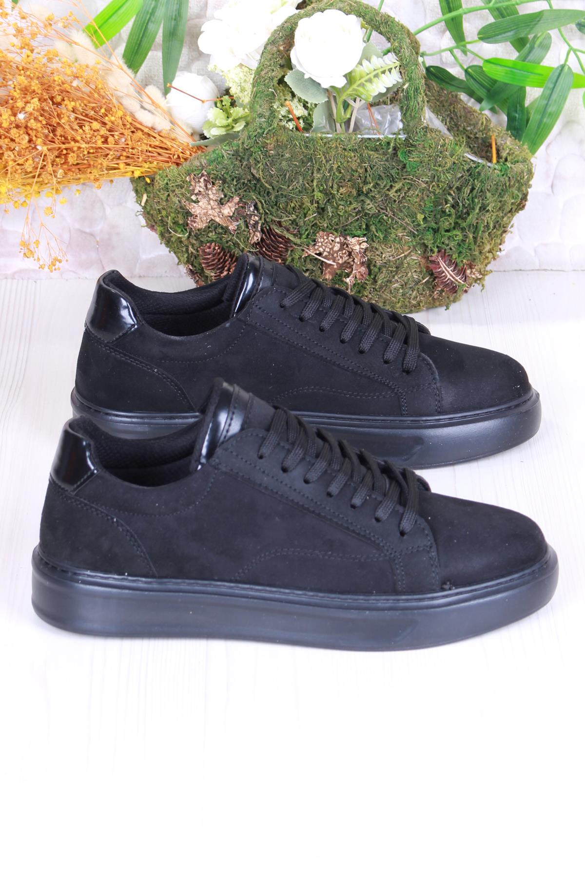 32539 Cnt Süet Suni Deri Kalın Taban Erkek Ayakkabı - Görsel 3