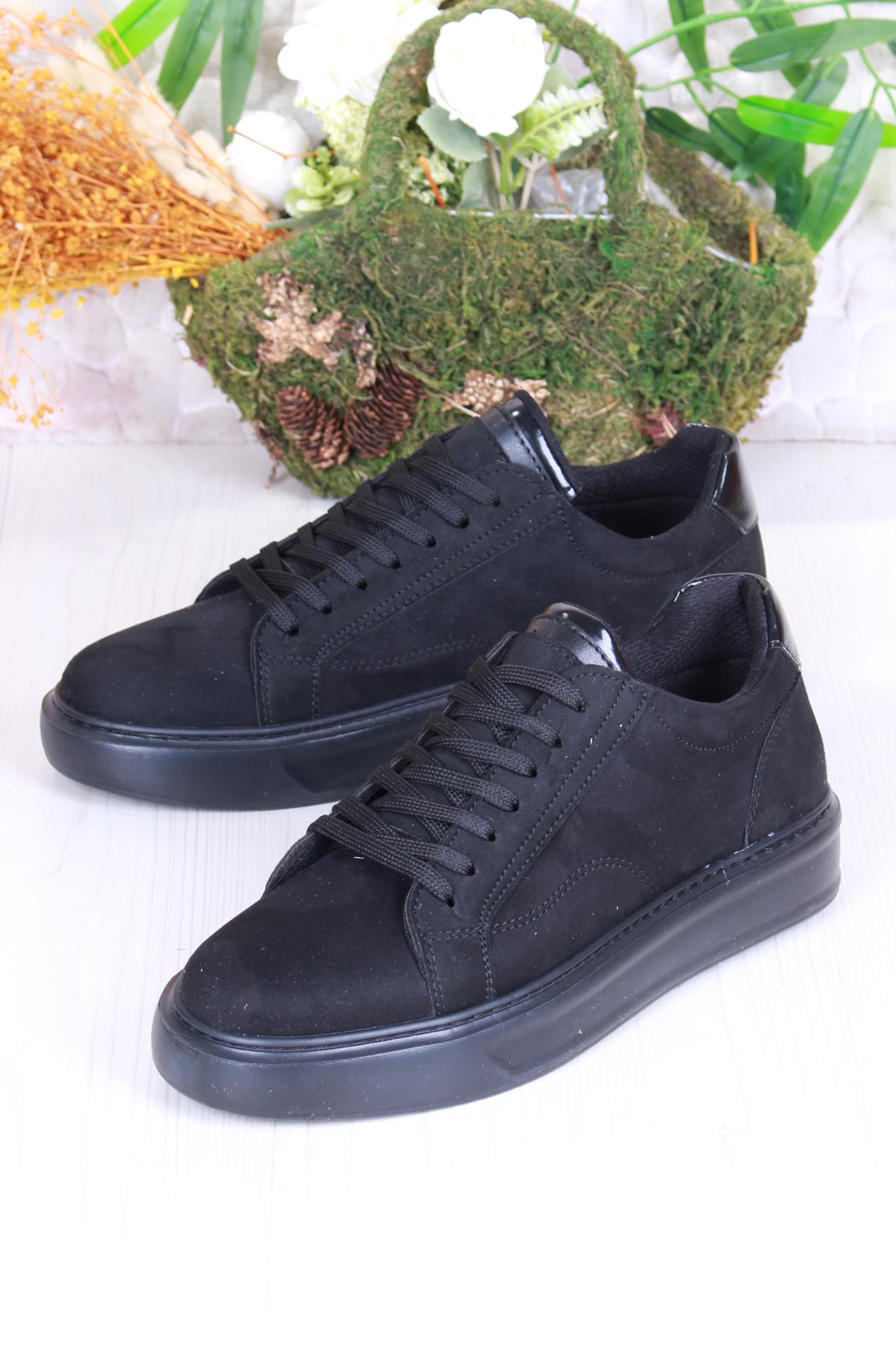 32539 Cnt Süet Suni Deri Kalın Taban Erkek Ayakkabı - Görsel 4