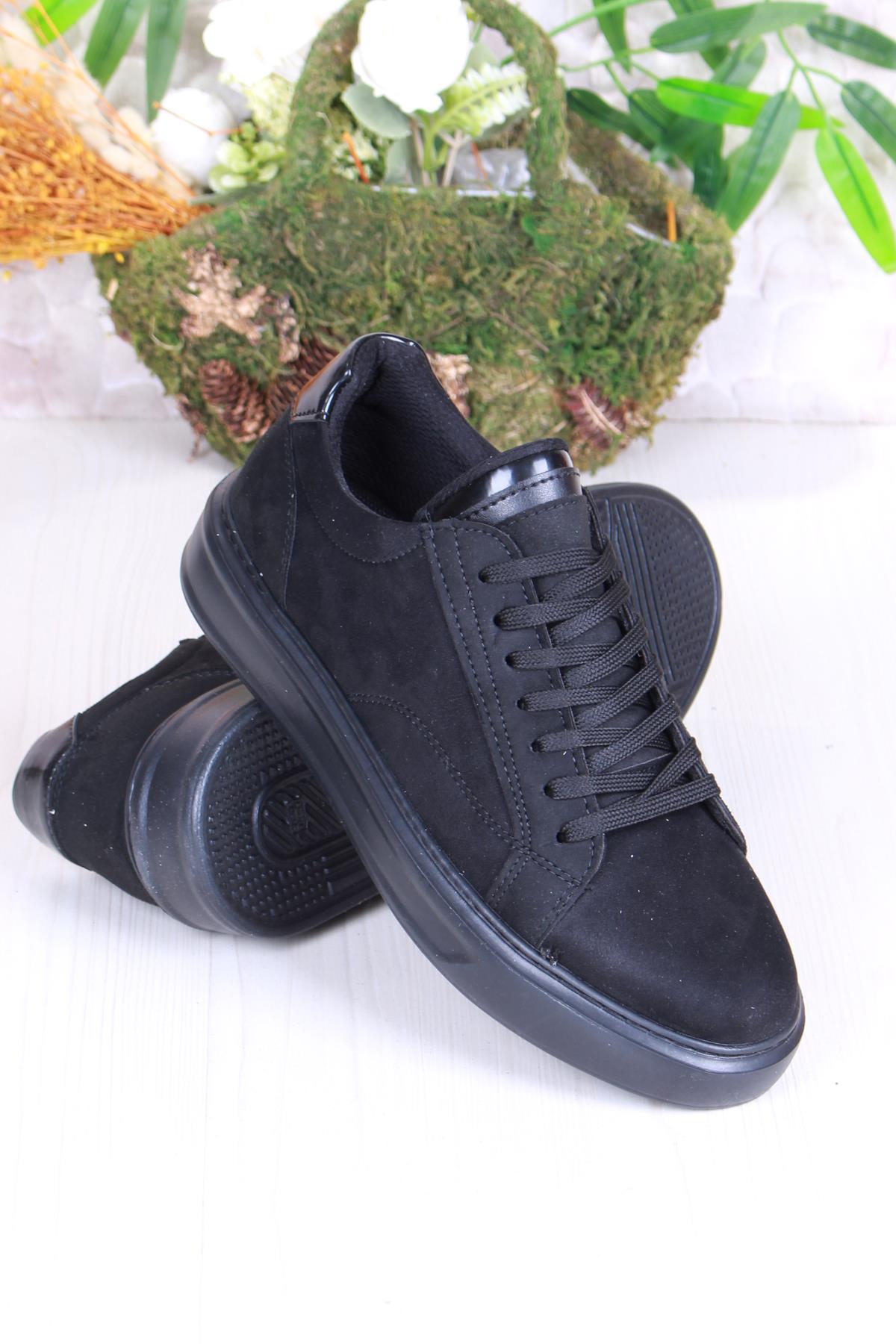 32539 Cnt Süet Suni Deri Kalın Taban Erkek Ayakkabı - Görsel 5