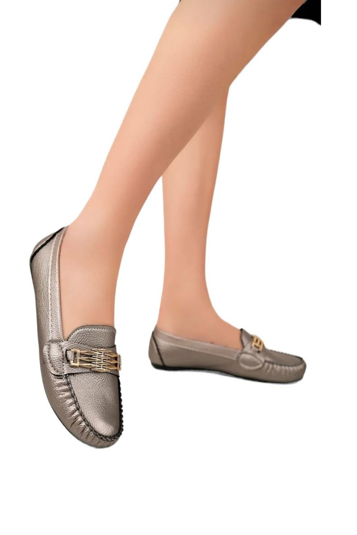 Kadın Babet Hafif Rahat Taban Şık Günlük Kadın Casual Babet 1021-111-0010 - Görsel 2