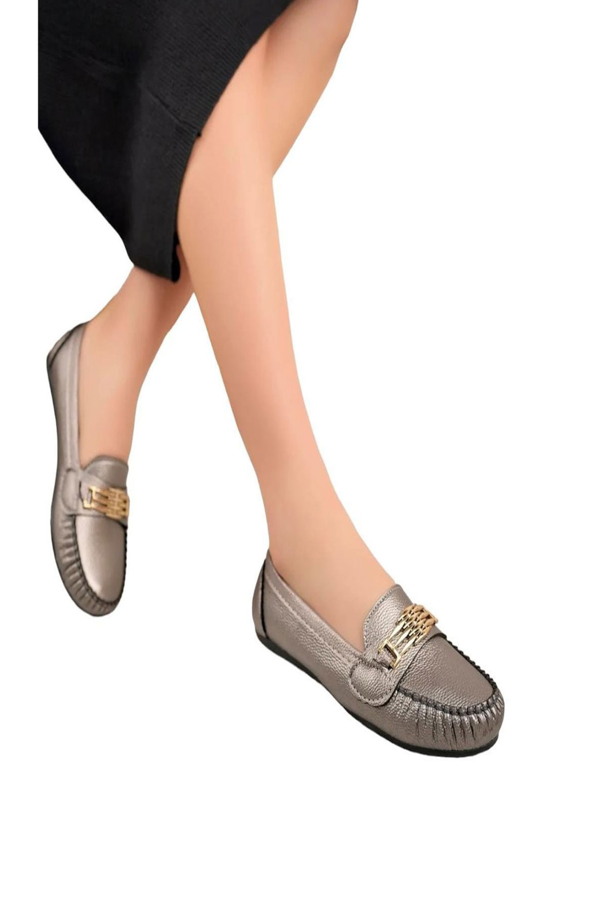 Kadın Babet Hafif Rahat Taban Şık Günlük Kadın Casual Babet 1021-111-0010 - Görsel 3