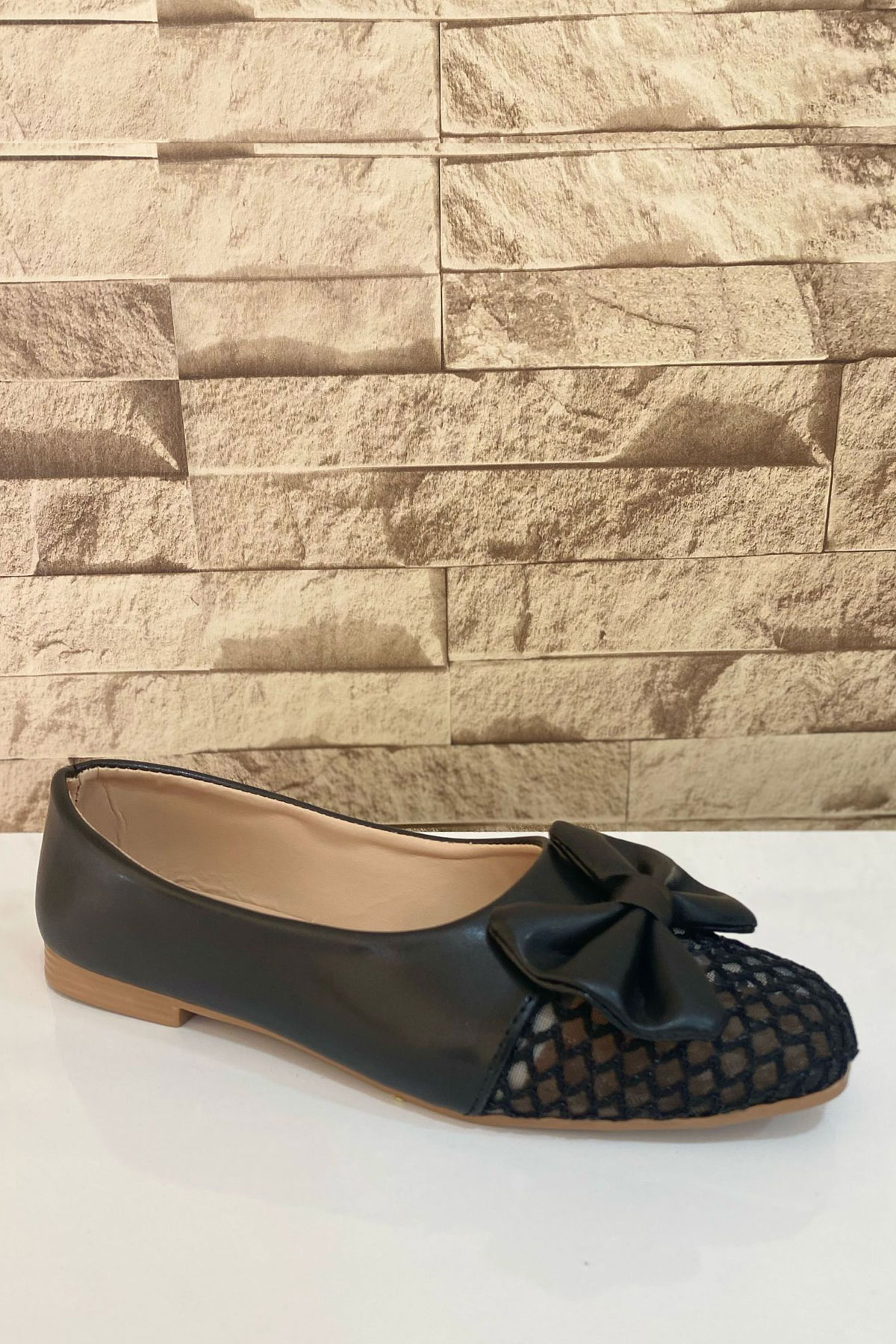 Kadın Babet Fileli Hafif Rahat Şık Günlük Ayakkabı 1021-111-0012 - Görsel 4