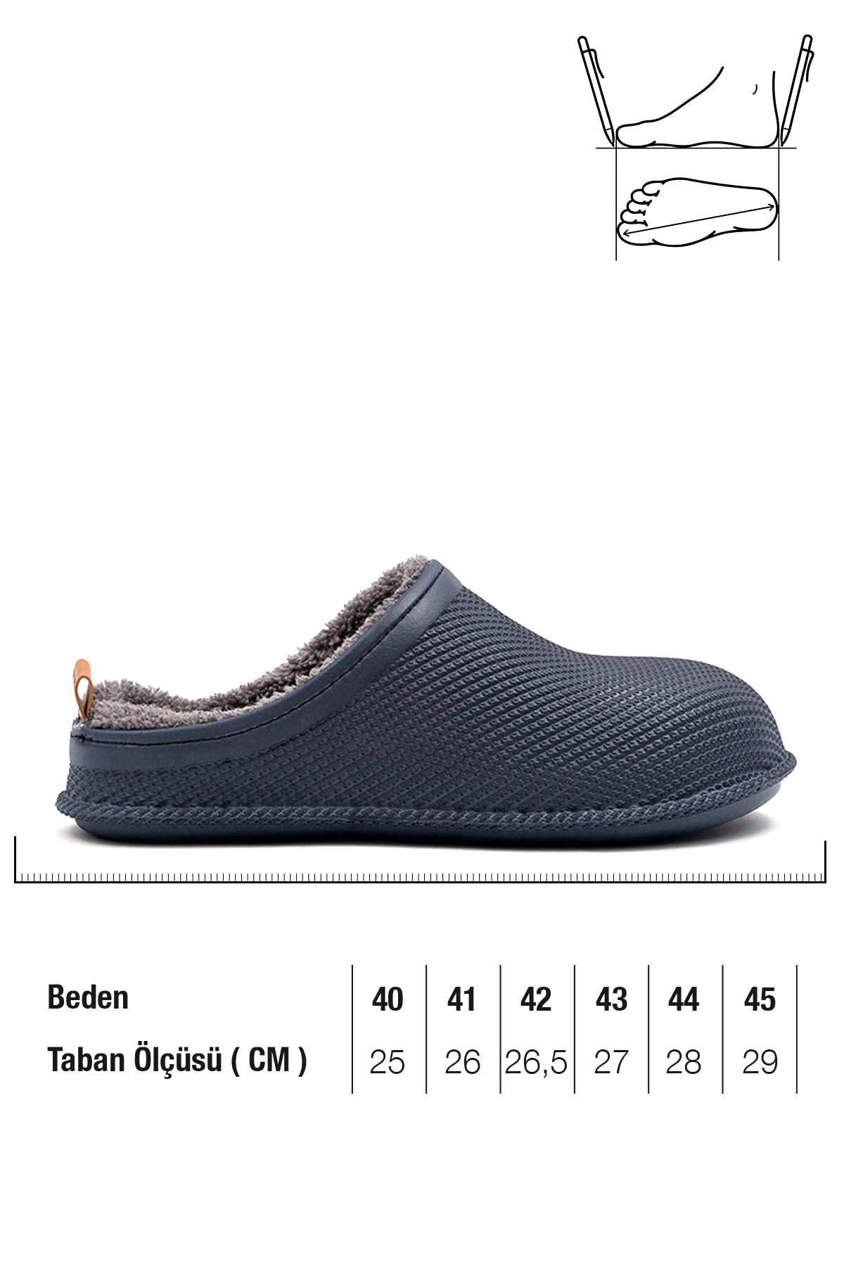 GEZER Kışlık Islak Zemin Erkek Terlik - Görsel 3