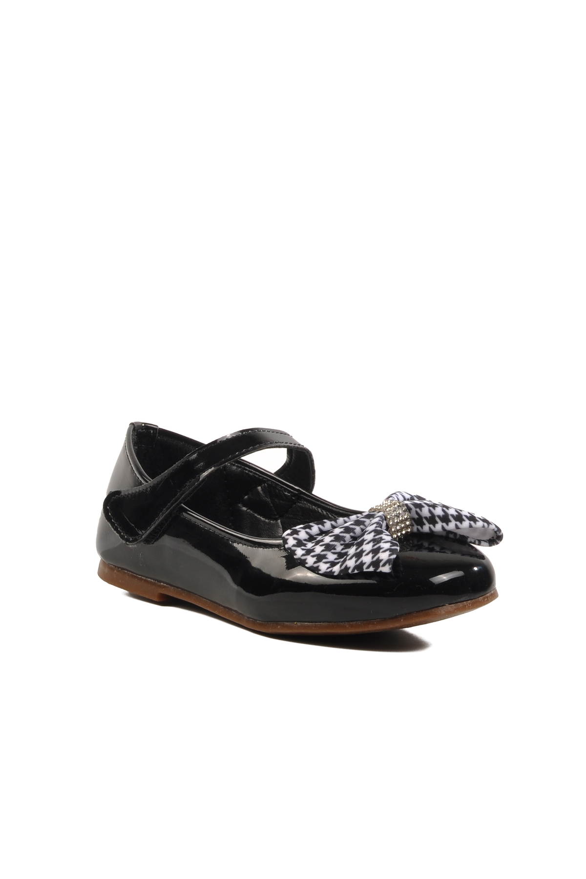 Aspor Kırmızı Rugan Kız Çocuk Fiyonk Kurdeleli Babet - Görsel 4