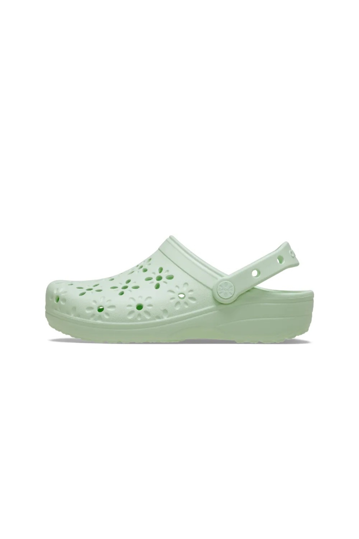 Classic Floral Cut Out Clog Kadın Terlik 210927 - Görsel 3