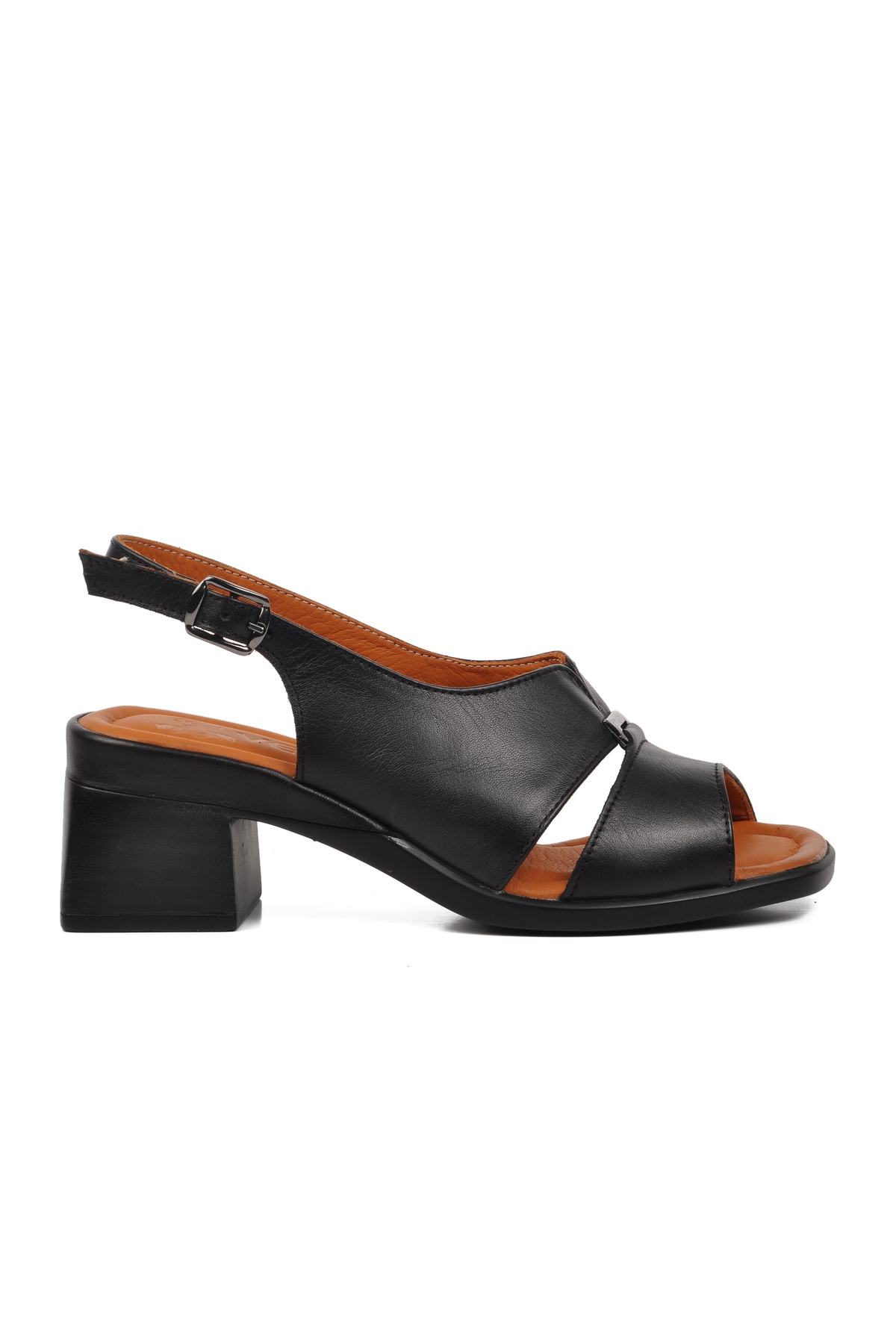 Siyah Kadın Topuklu Sandalet - Görsel 6