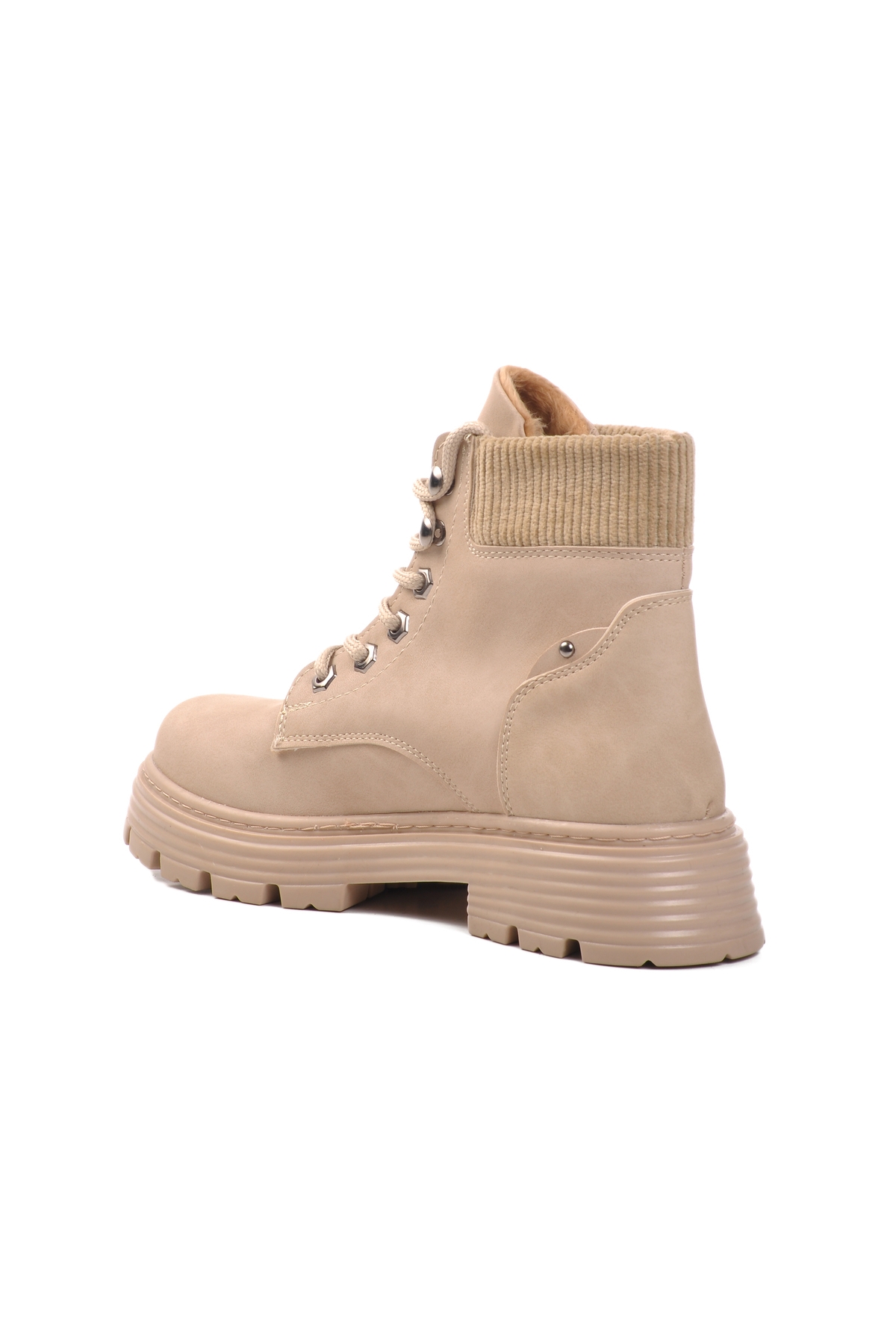 Aspor Bej Bağcıklı Kadın Bot - Görsel 5