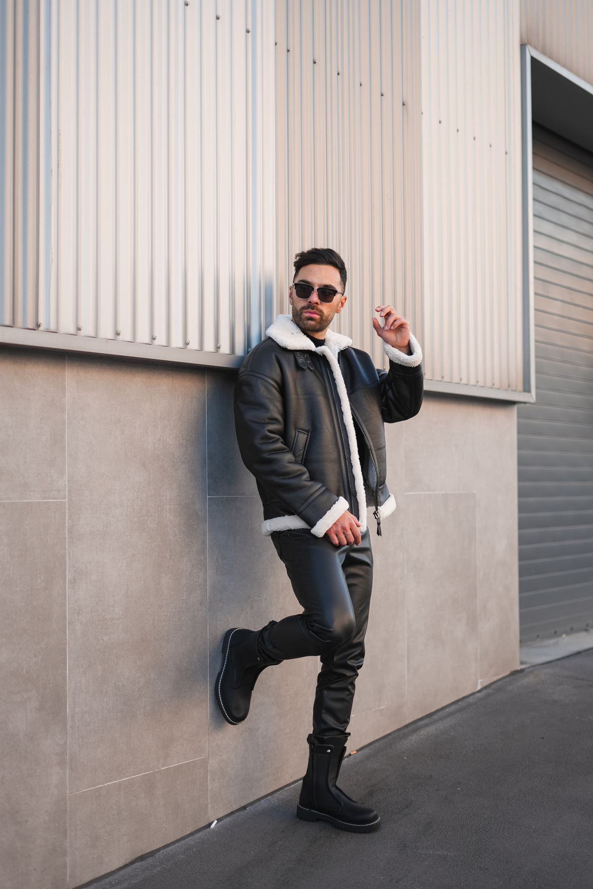 Fermuarlı Erkek Düz Bot Siyah - Görsel 4