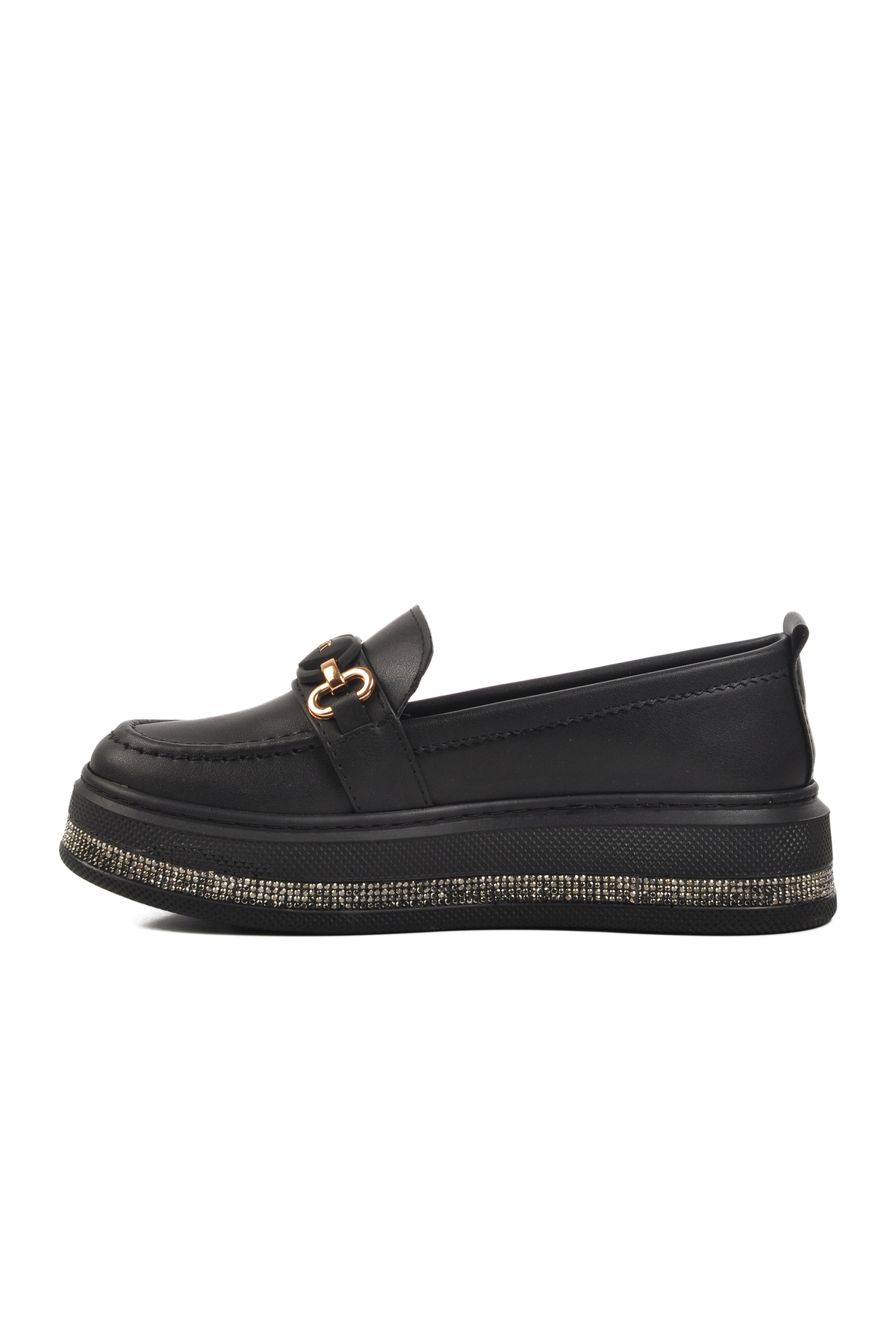 Aspor Siyah Kadın Loafer Ayakkabı - Görsel 3