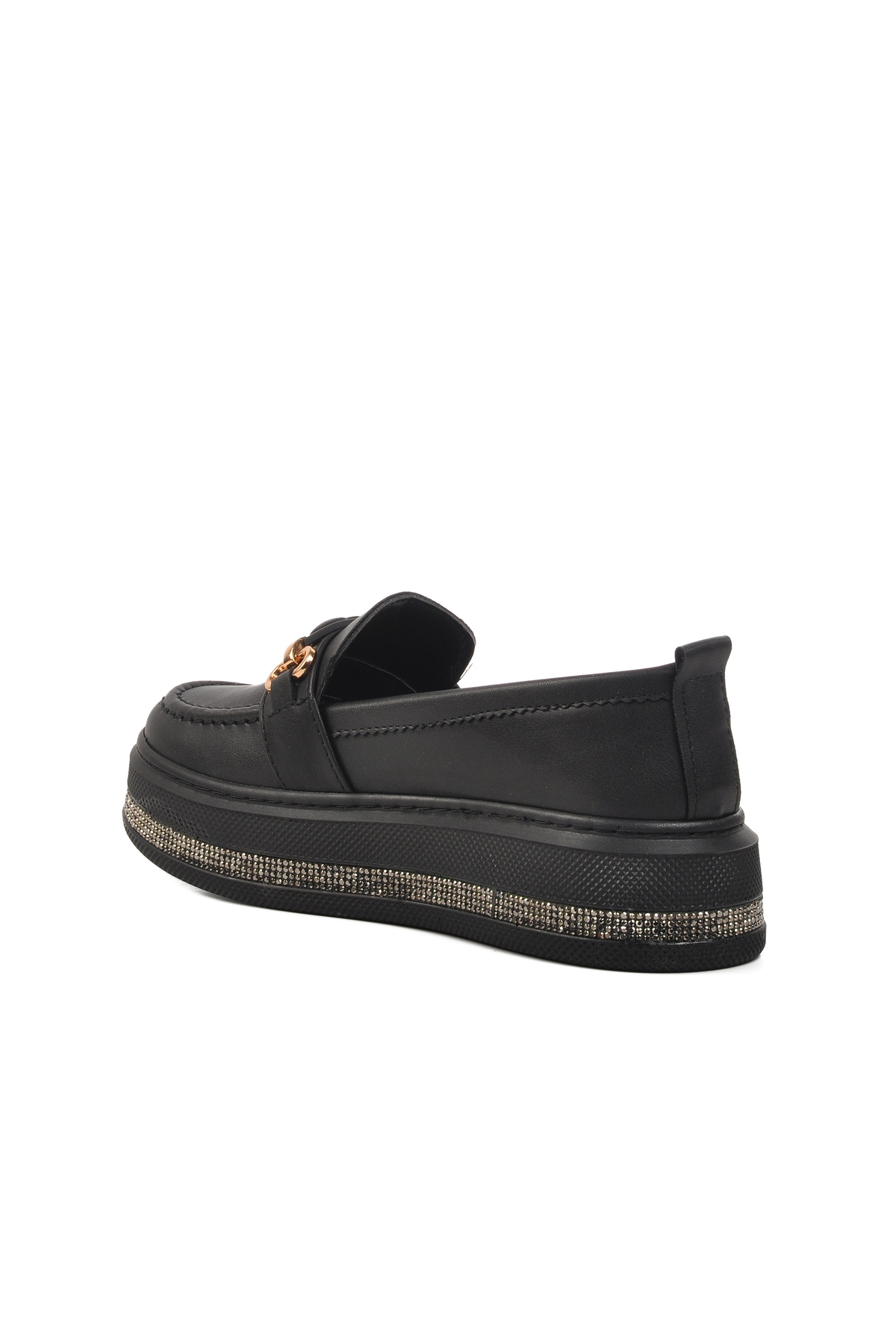 Aspor Siyah Kadın Loafer Ayakkabı - Görsel 5