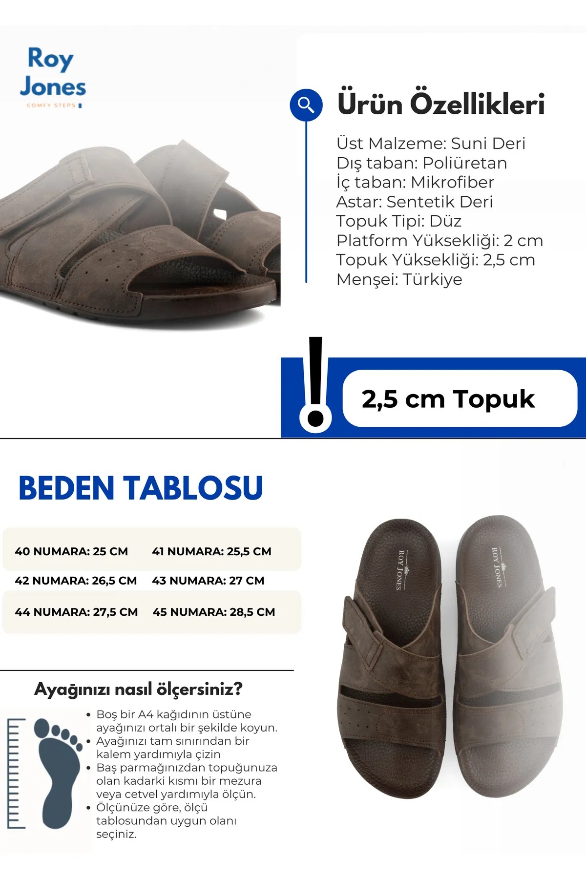 5004 YumuşakTaban Cırtlı Deniz Plaj Erkek Terlik - Görsel 4