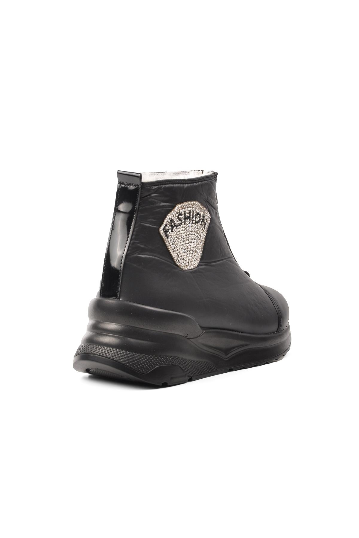 Aspor Siyah Dar Kalıp Kadın Kar Botu - Görsel 5